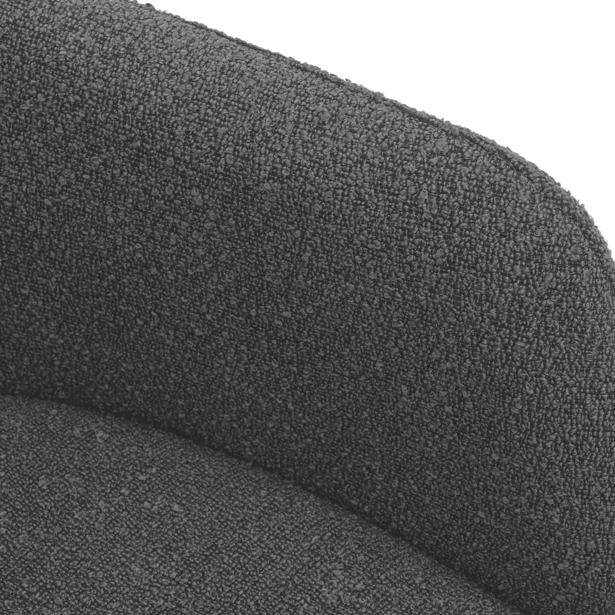 Chaise de salle à manger Olema en tissu bouclette