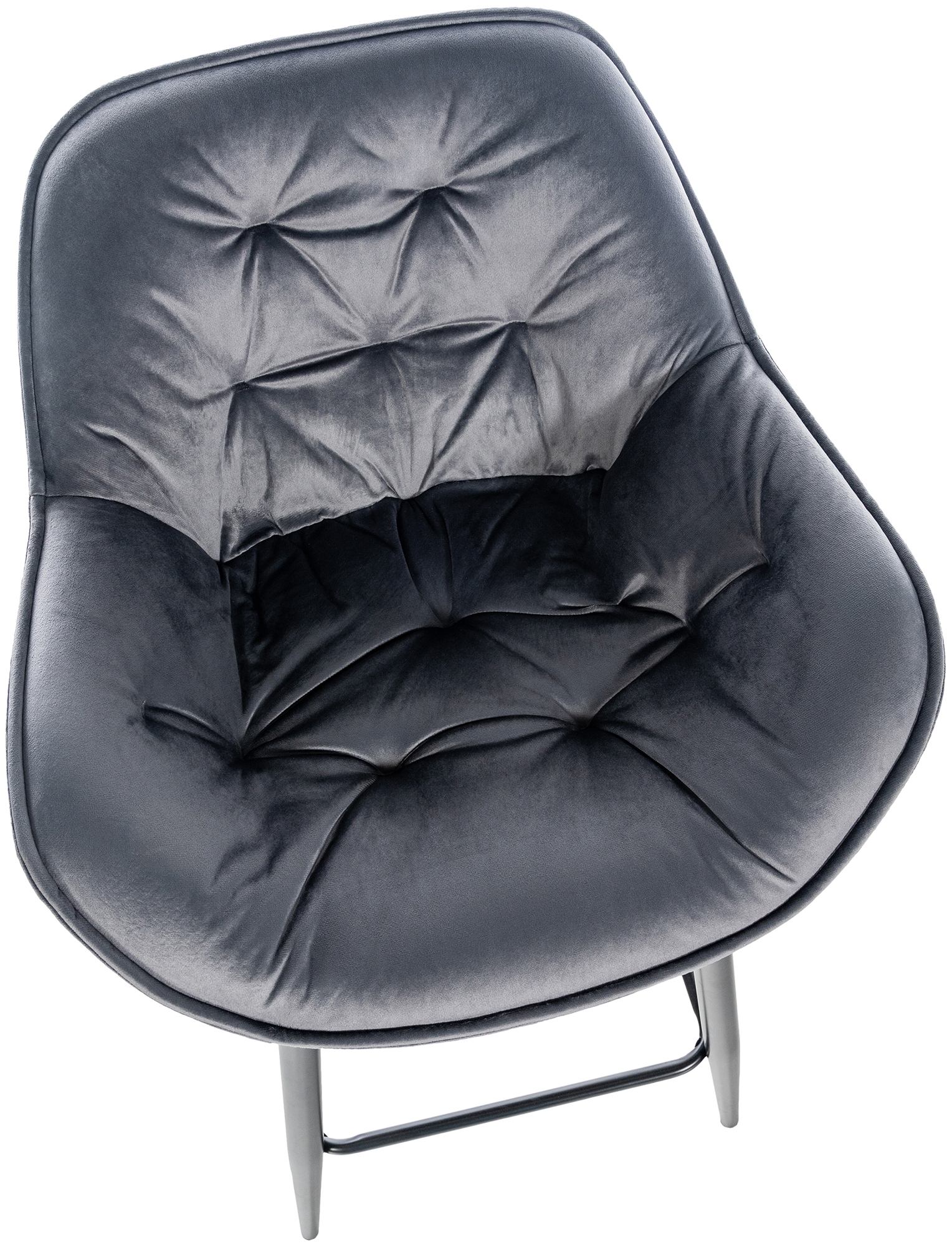Tabouret de bar Gibson velours hauteur d'assise 76 cm