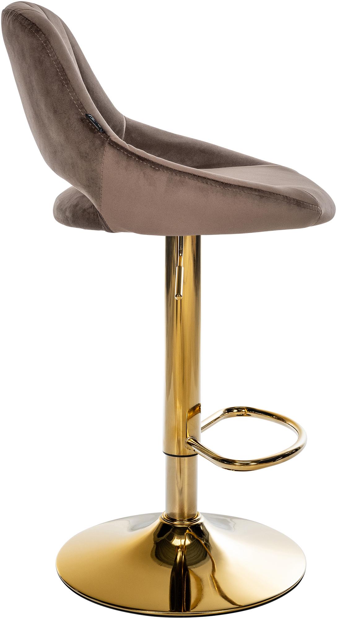 Tabouret de bar Milet en velours
