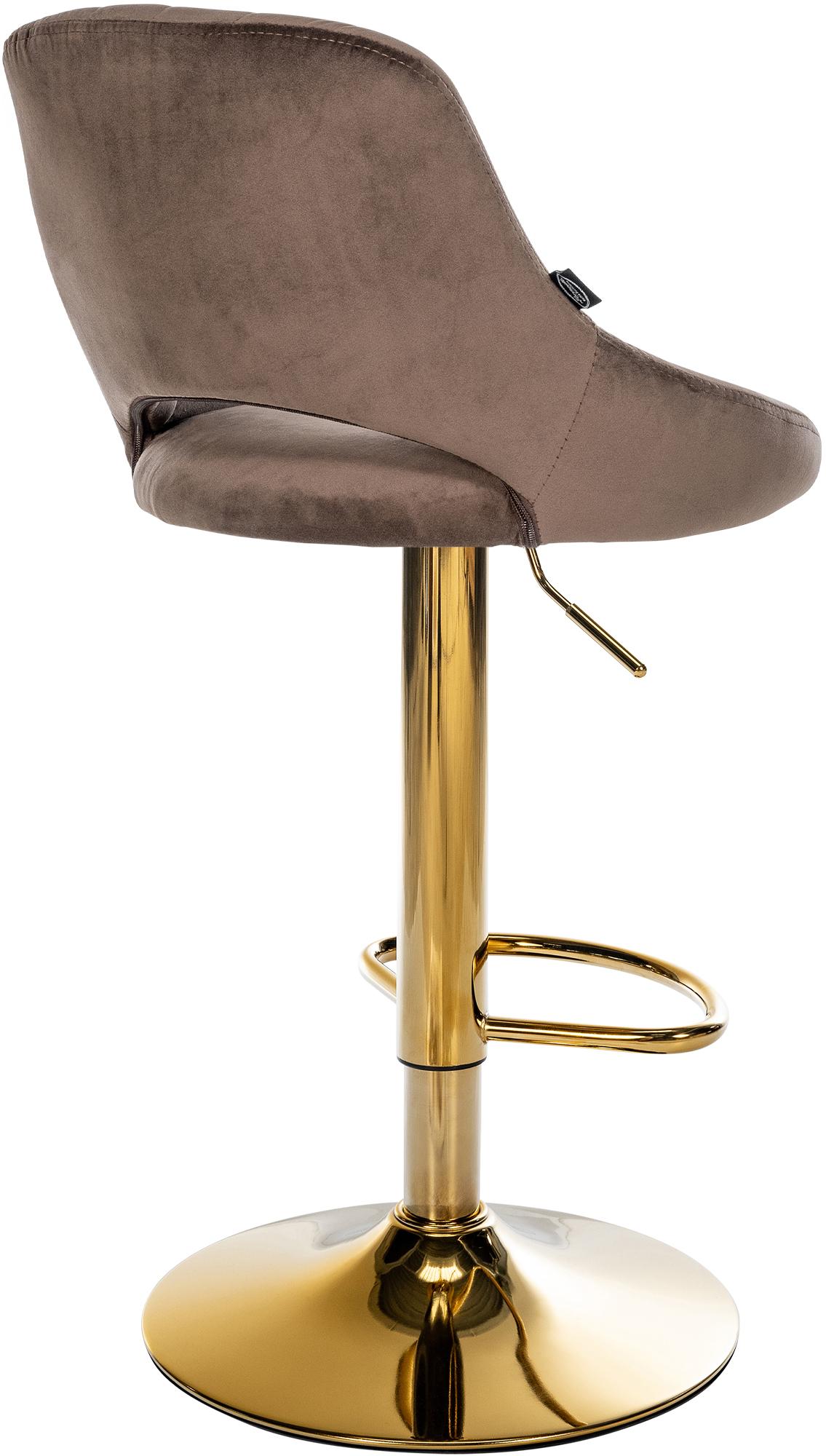 Lot de 2 tabourets de bar Milet en velours