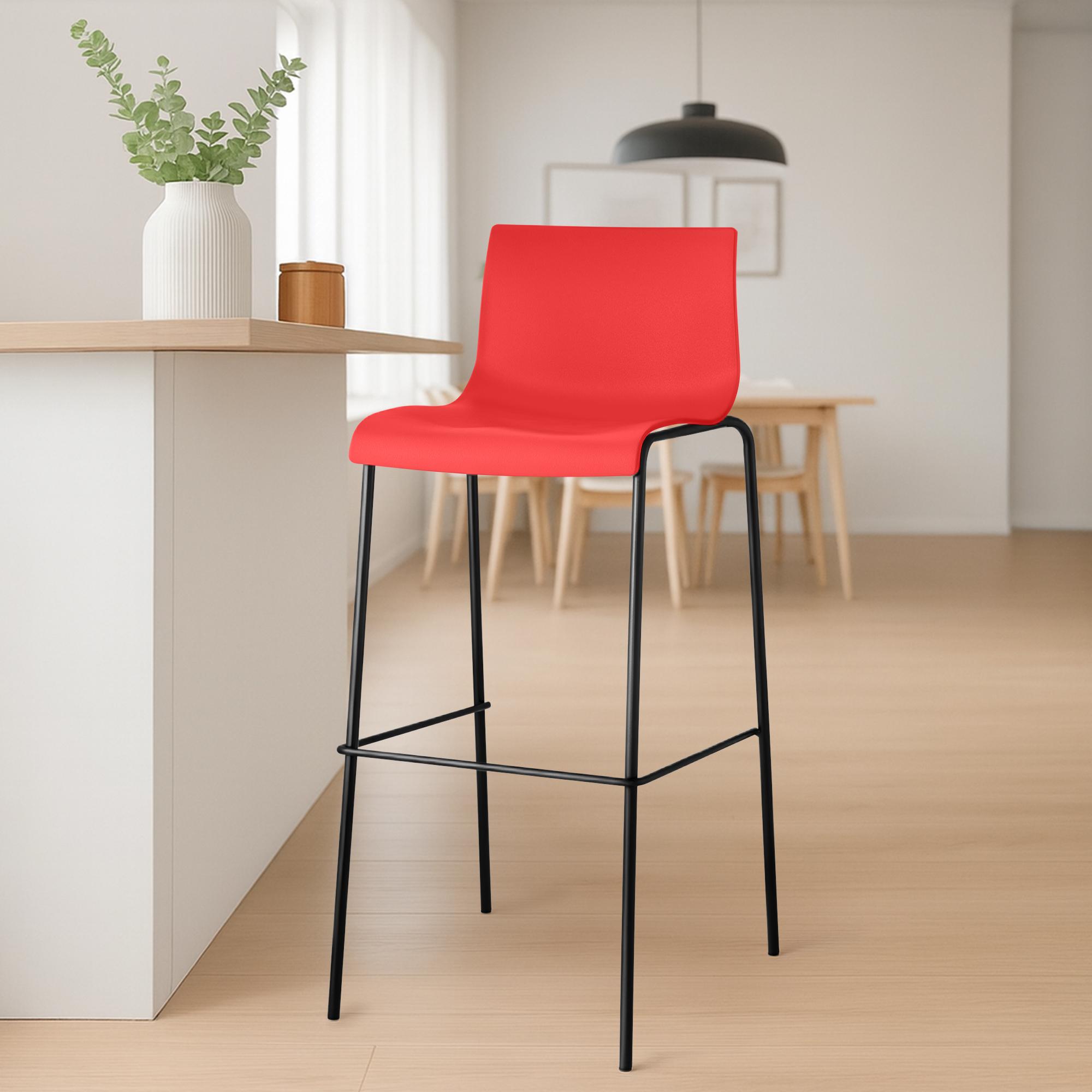 Lot de 2 tabourets de bar Hover en plastique
