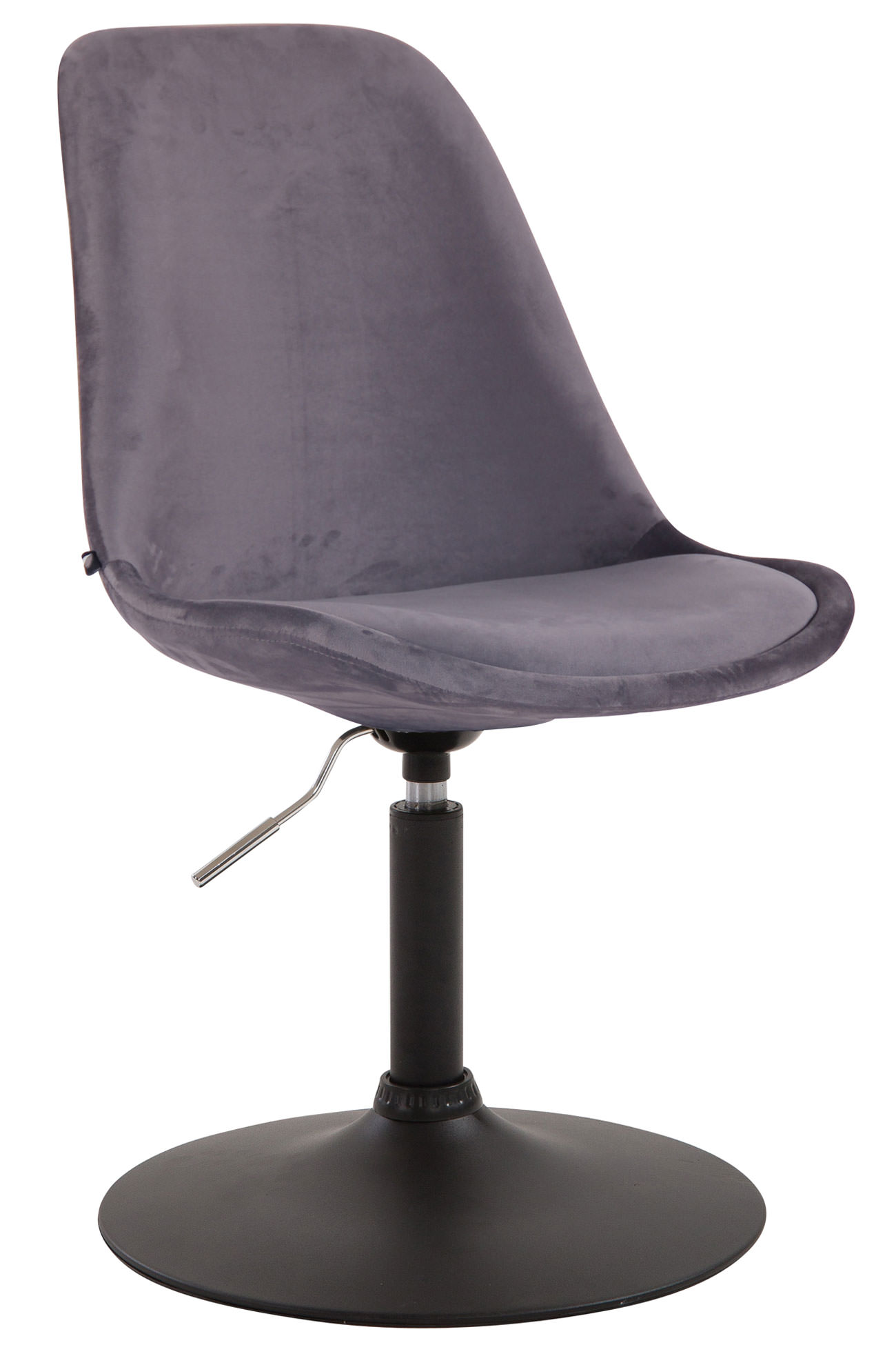 Chaise de salle à manger Maverick en velours avec pied trompette