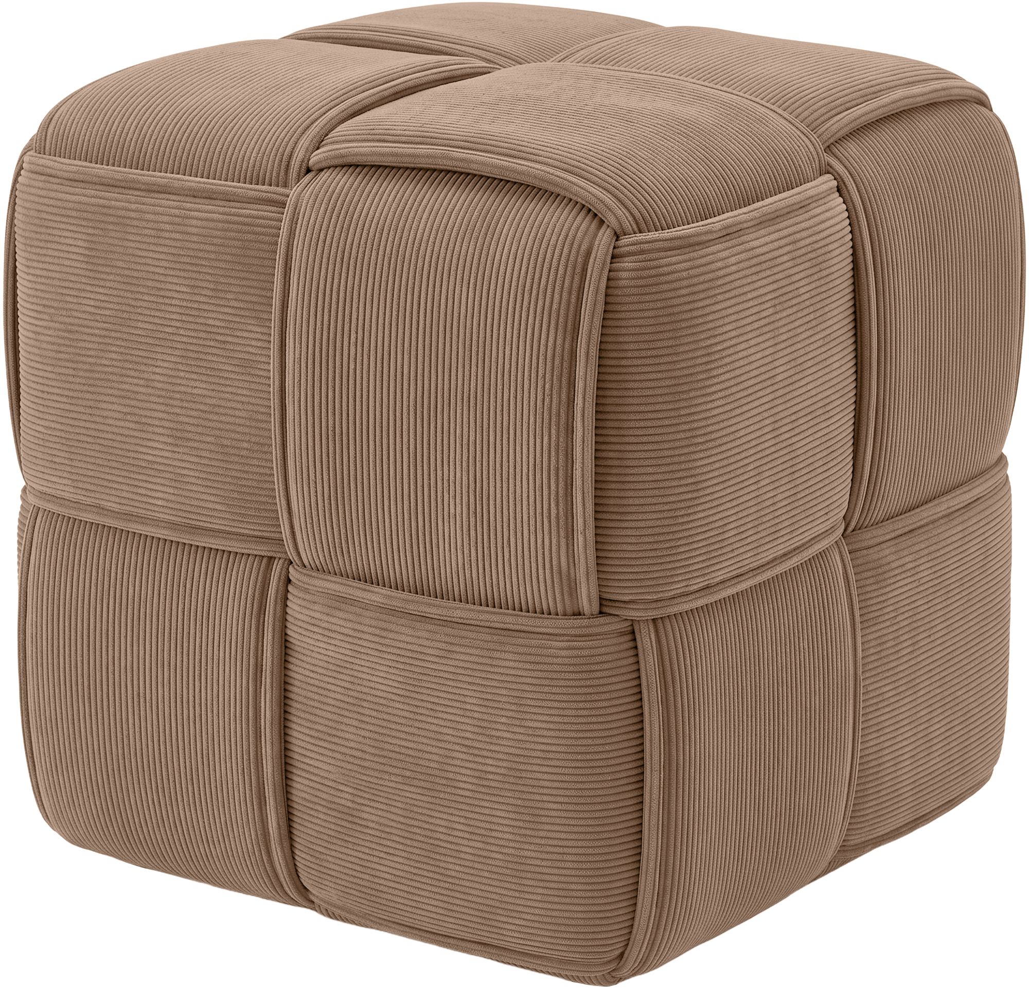 Tabouret en velours côtelé Forinta confortable et design