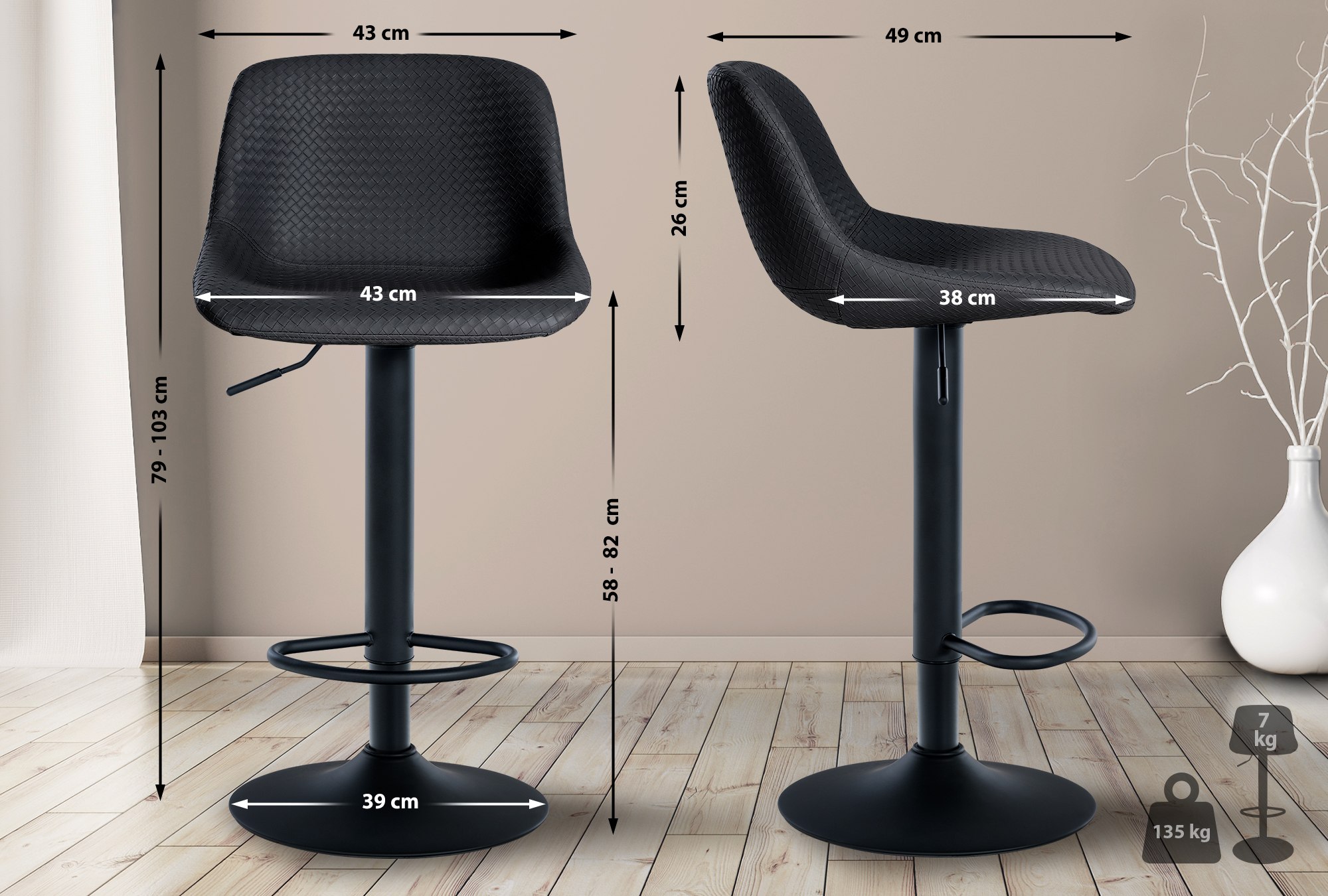 Tabouret de bar Loft
