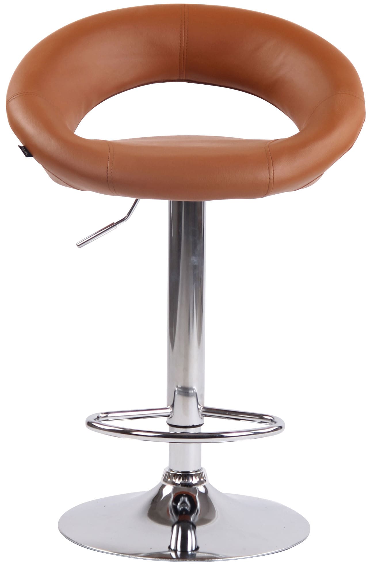 Lot de 2 Tabourets de bar Olinda en similicuir hauteur réglable et siège pivotant