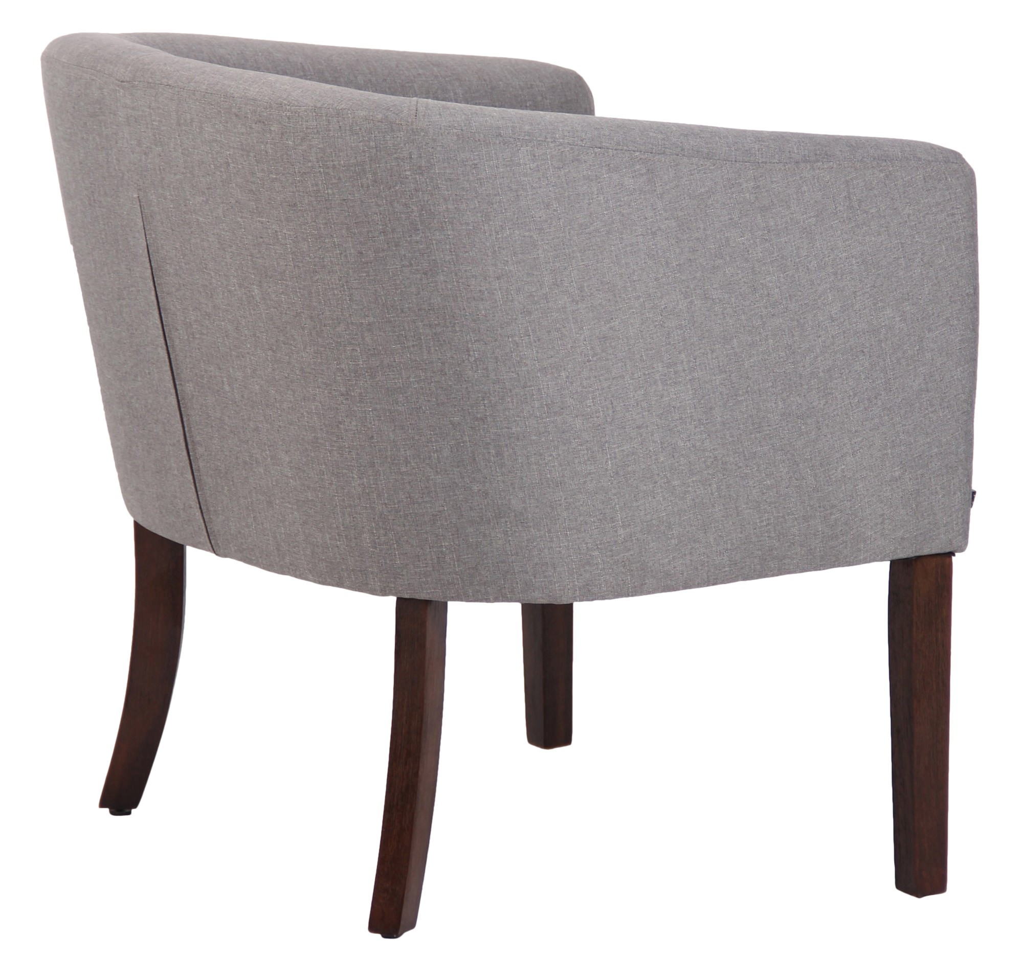 Fauteuil design et confortable Nemea en Tissu avec Pieds en Bois de caoutchouc