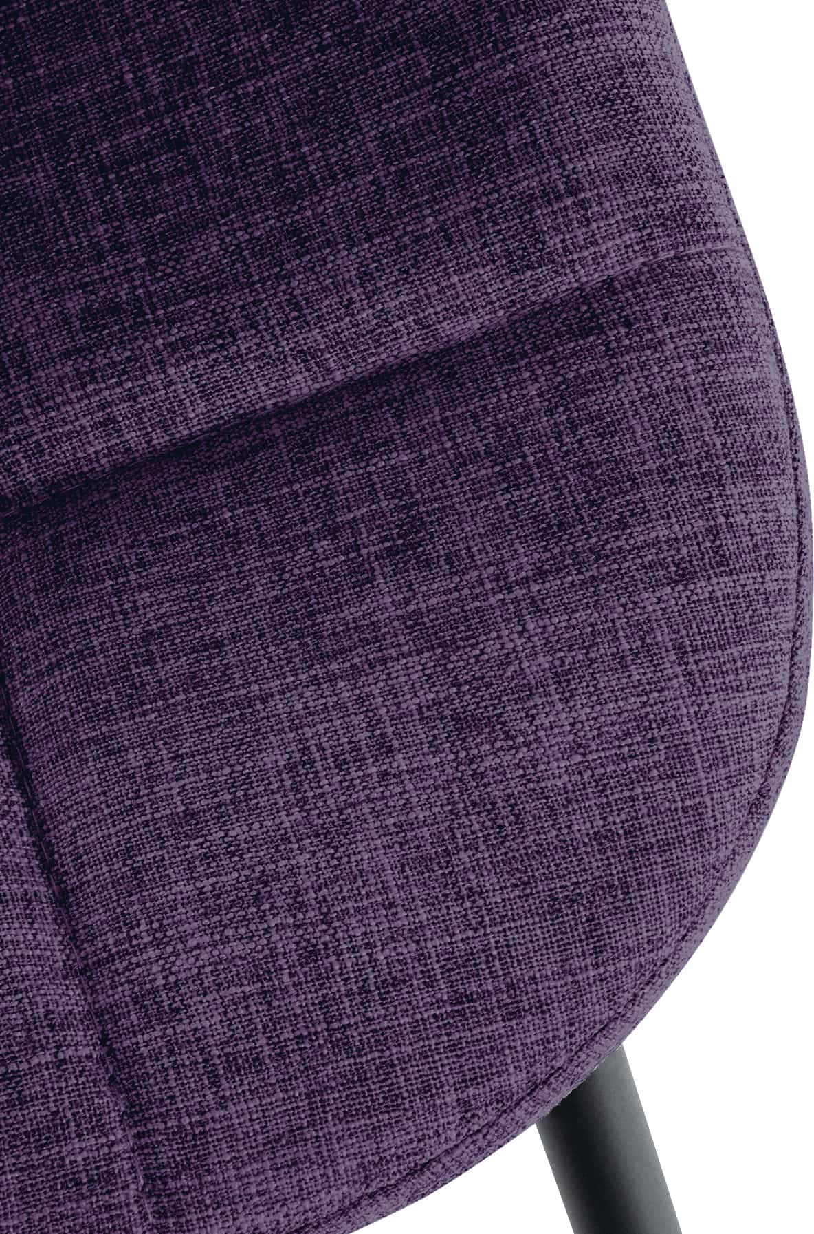 Chaise de salle à manger Tom avec Pieds en métal noir