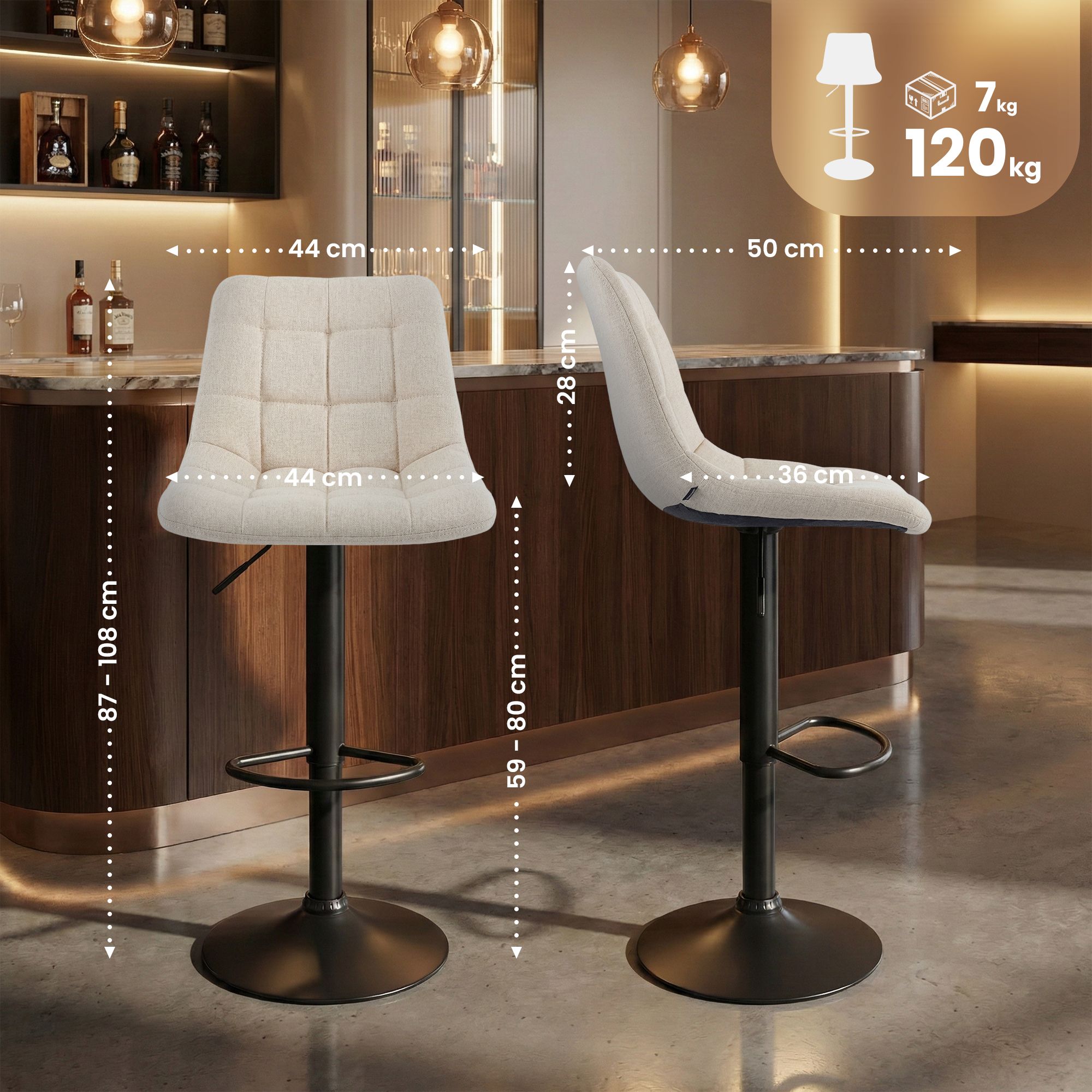 Tabouret de bar Mapun