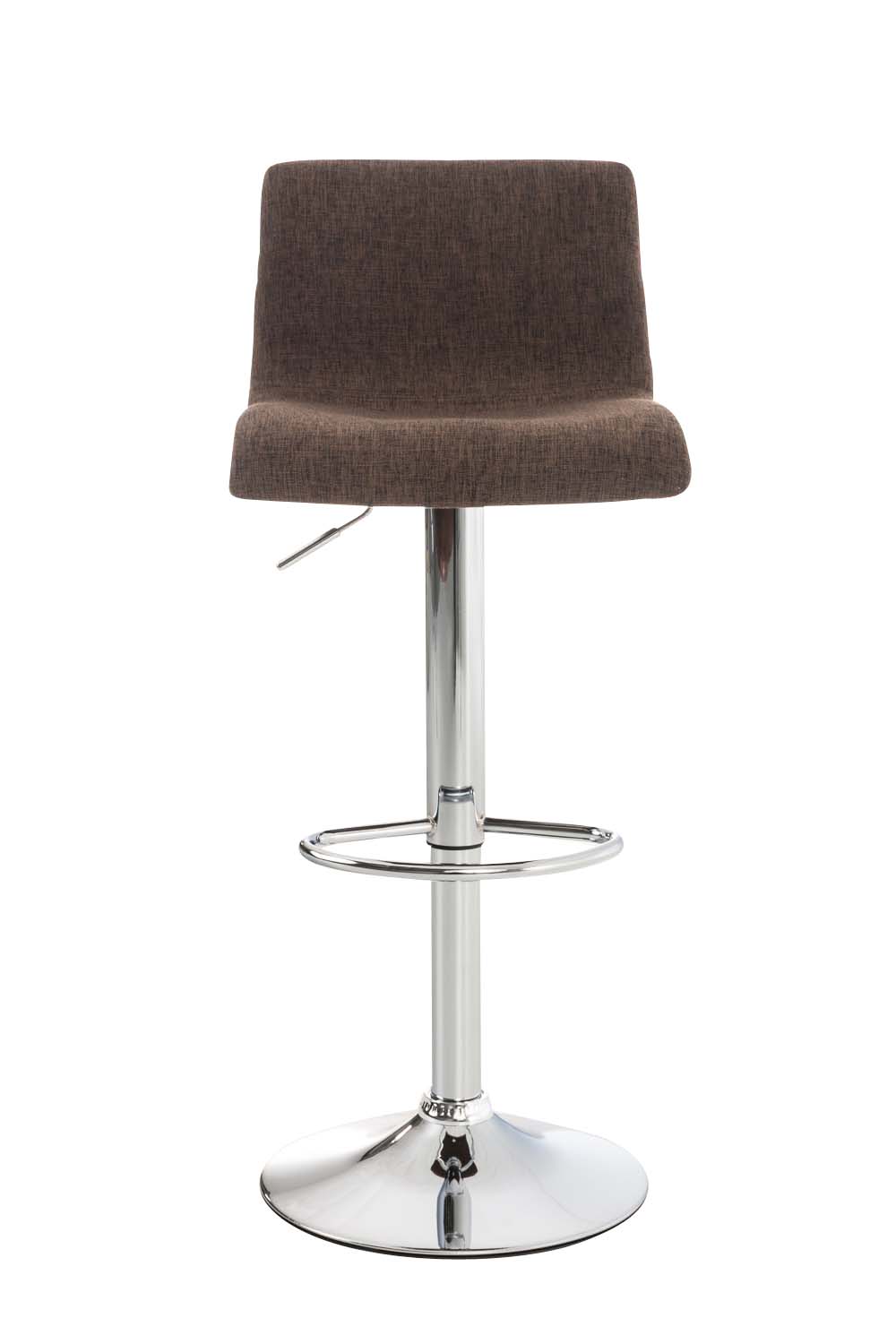 Lot 2 tabourets de bar Hover tissu hauteur réglable Piètement Métal chromé