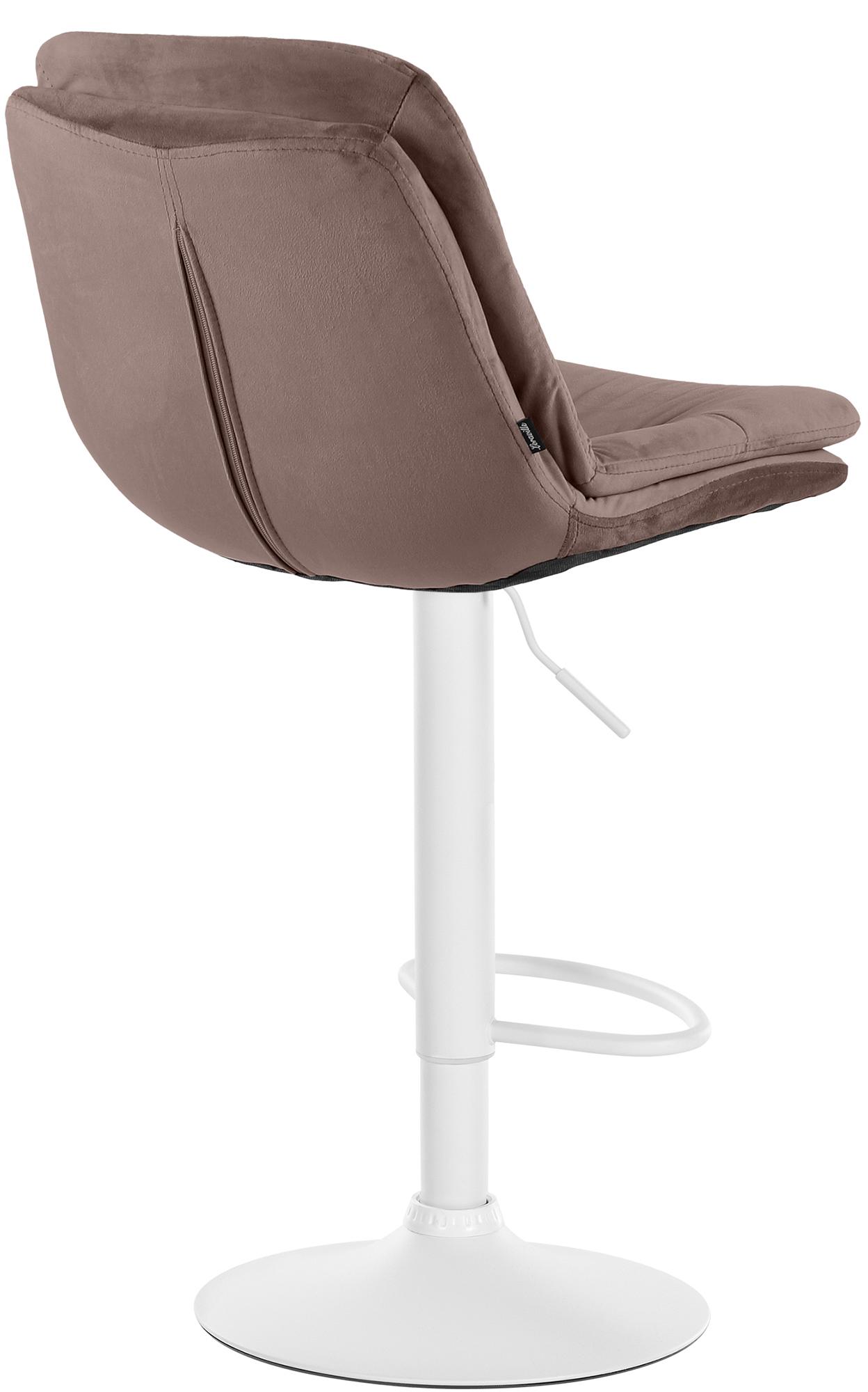 Tabouret de bar Laurel velours