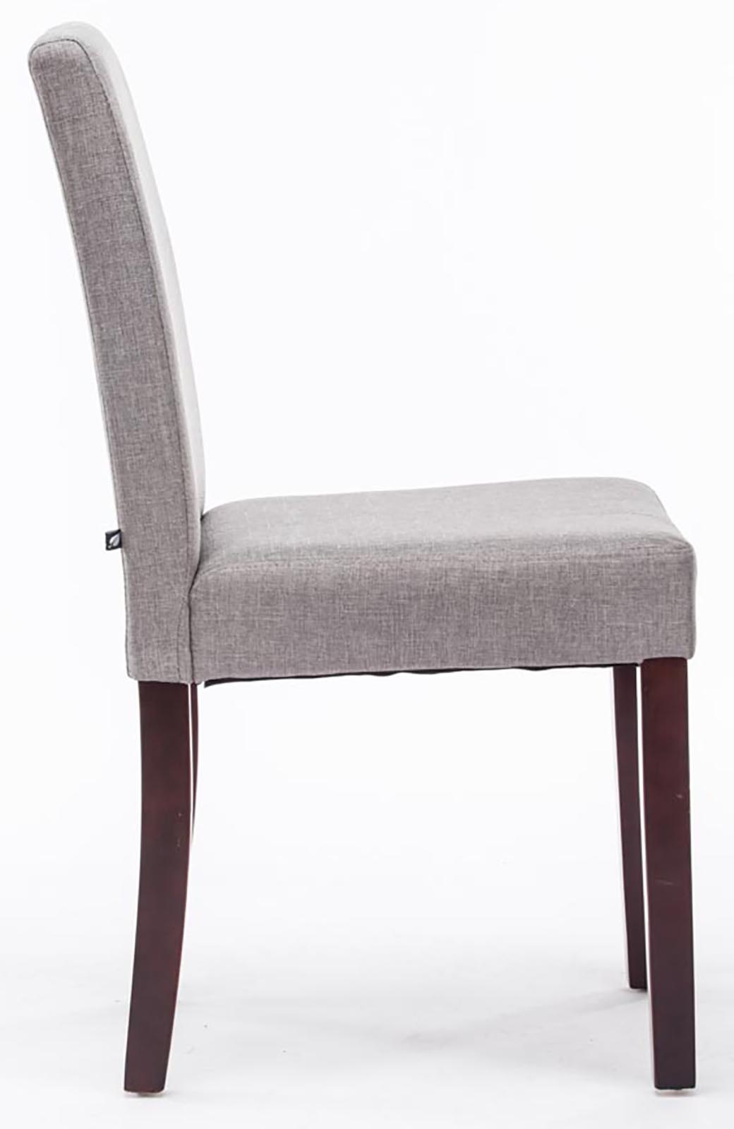 Chaise de salle à manger Ina en tissu avec Pieds en Bois
