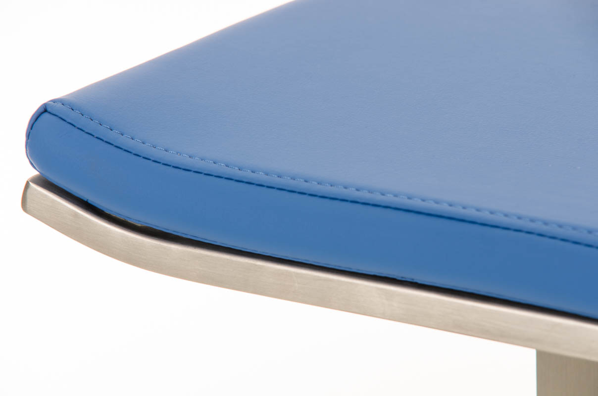 Tabouret de bar Lameng E78 en Similicuir pied en métal
