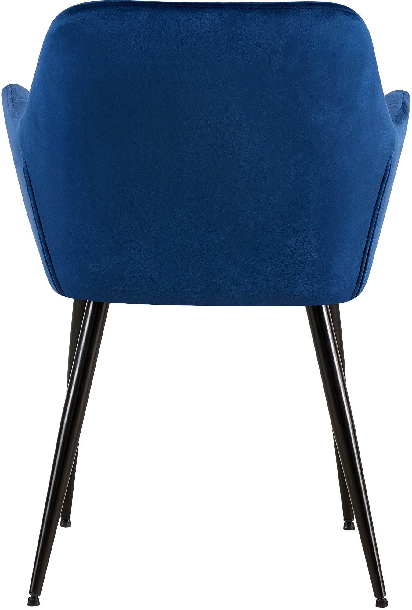 Lot de 2 chaises de salle à manger Emia velours