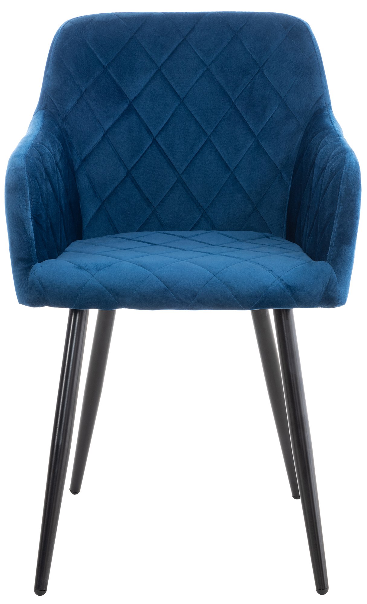 Lot de 2 chaises de salle à manger Shila avec Piètement en Métal noir
