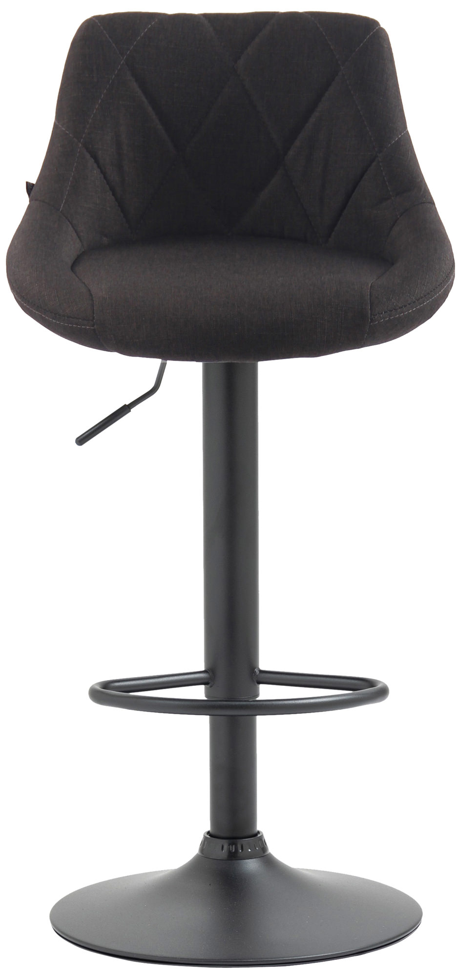 Tabouret de bar Lazio en Tissu Hauteur réglable siège pivotant