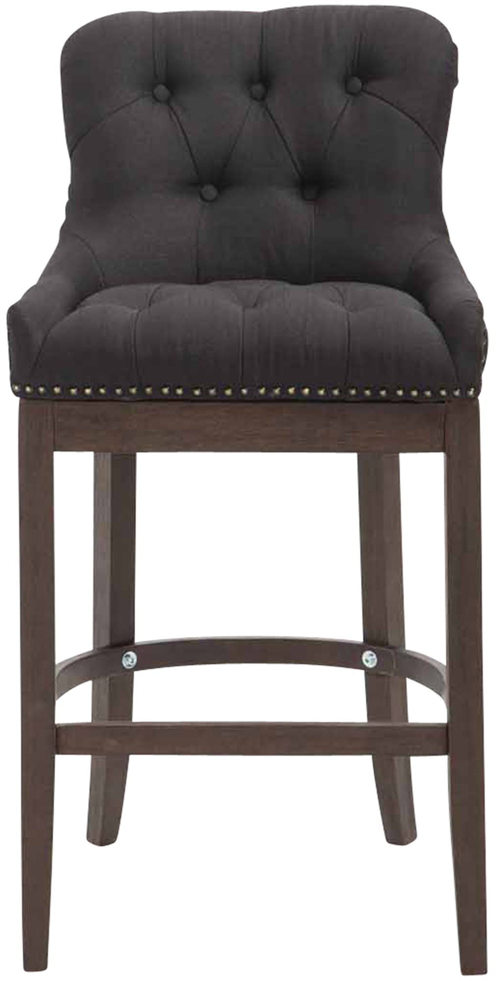 Tabouret de bar Lakewood tissu Piètement antique