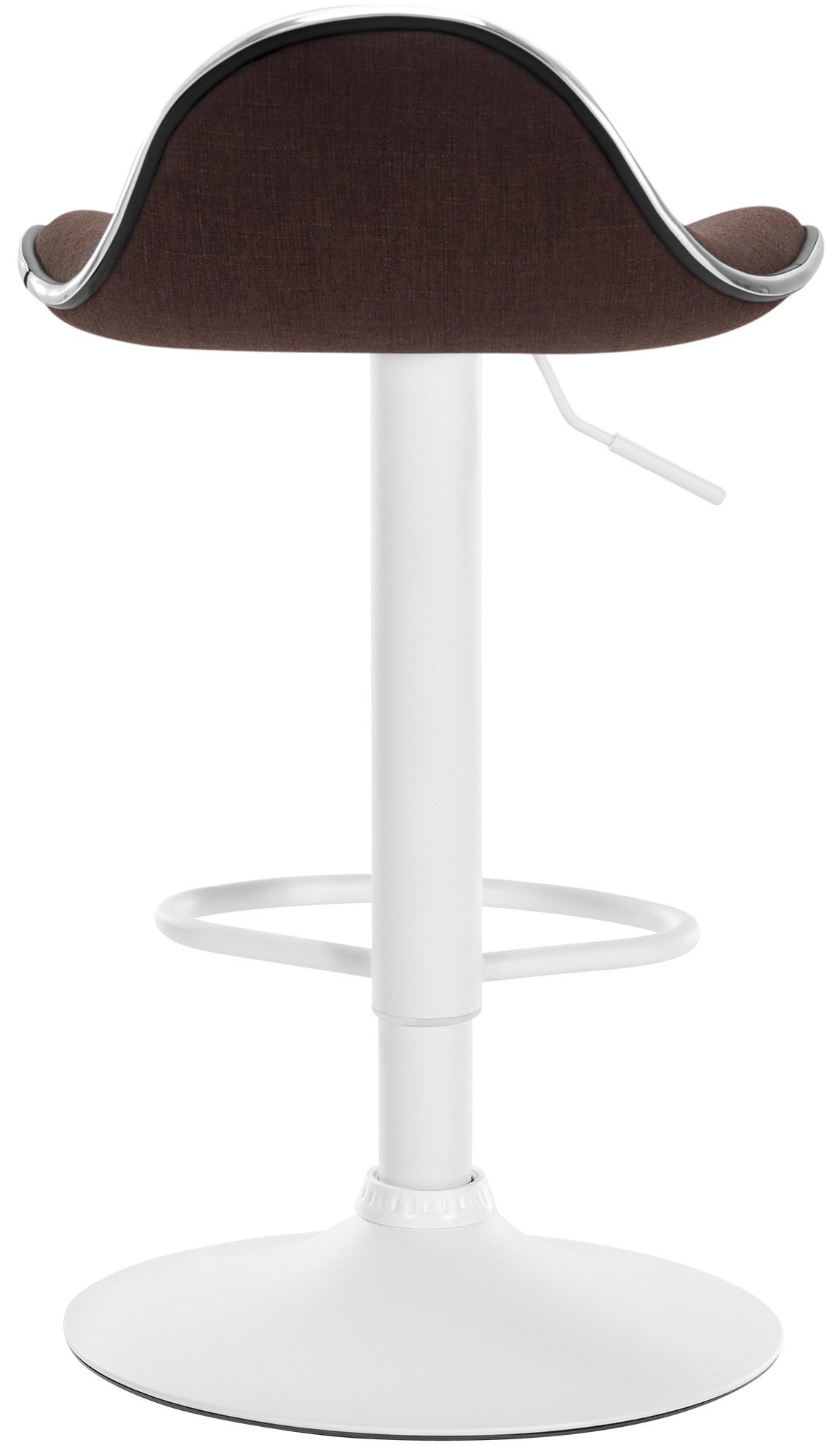 Tabouret de bar Shanghai tissu avec pied en métal