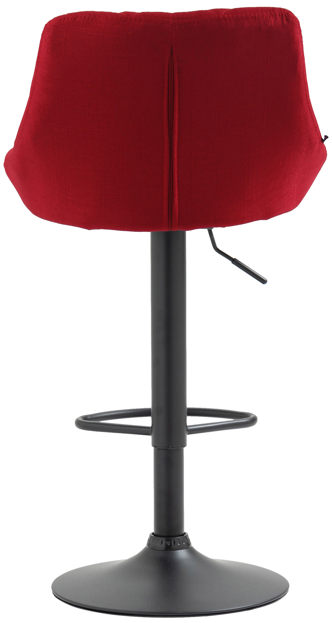 Tabouret de bar Lazio en Tissu Hauteur réglable siège pivotant