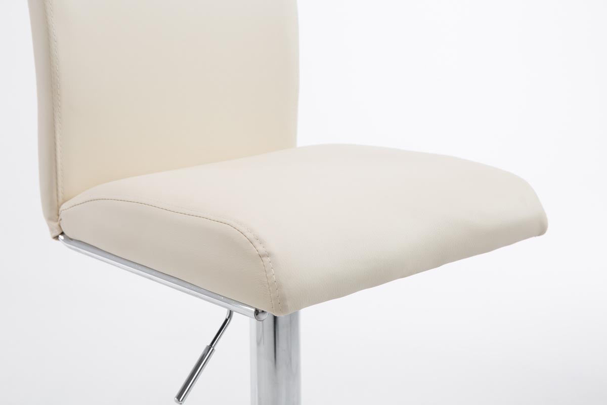 Tabouret de bar Köln en similicuir avec pied en métal