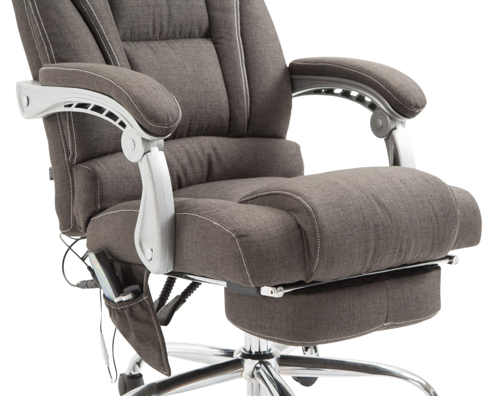 Fauteuil de bureau Pacific avec fonction massage tissu