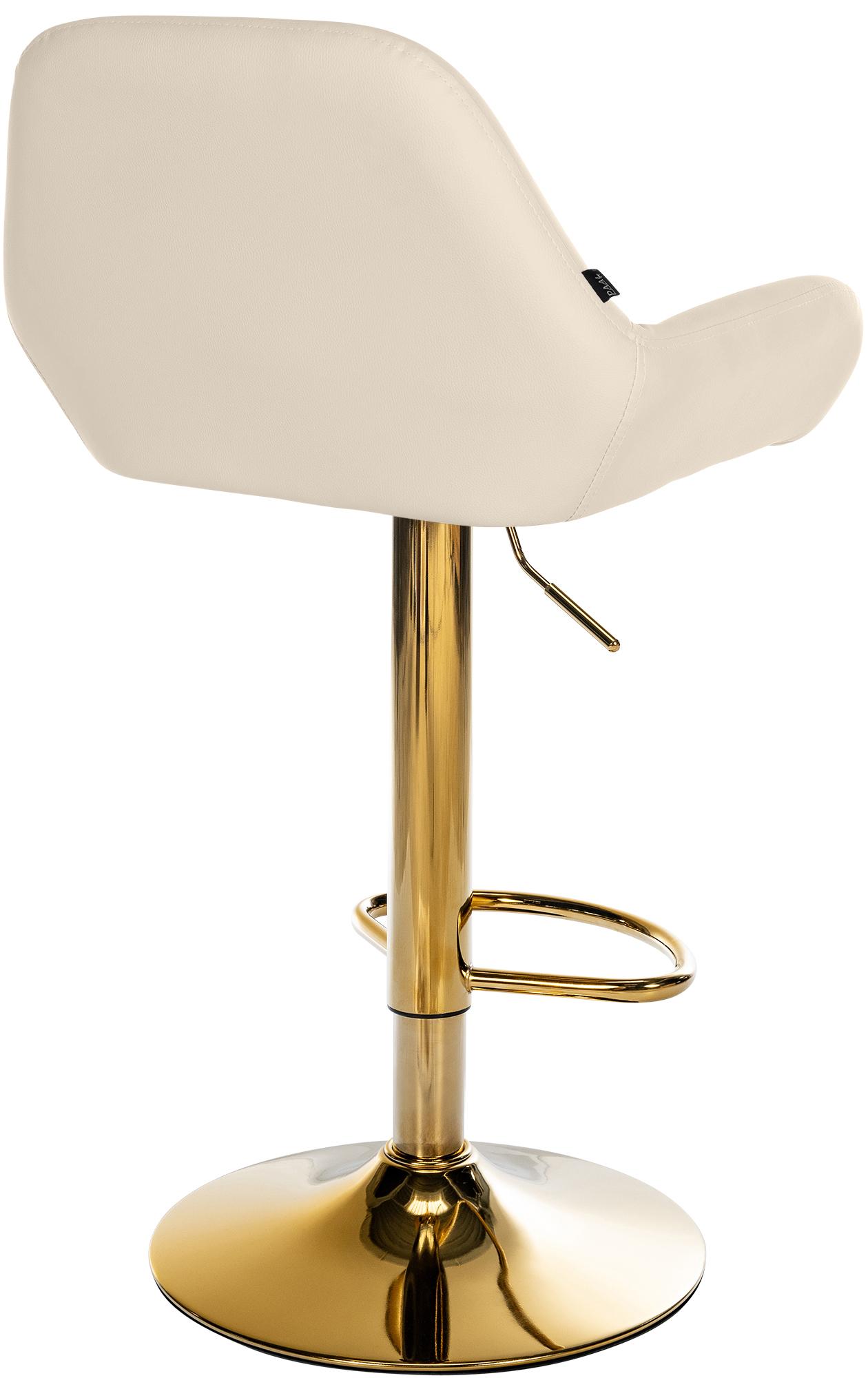 Lot de 2 tabourets de bar Braga Gold similicuir
