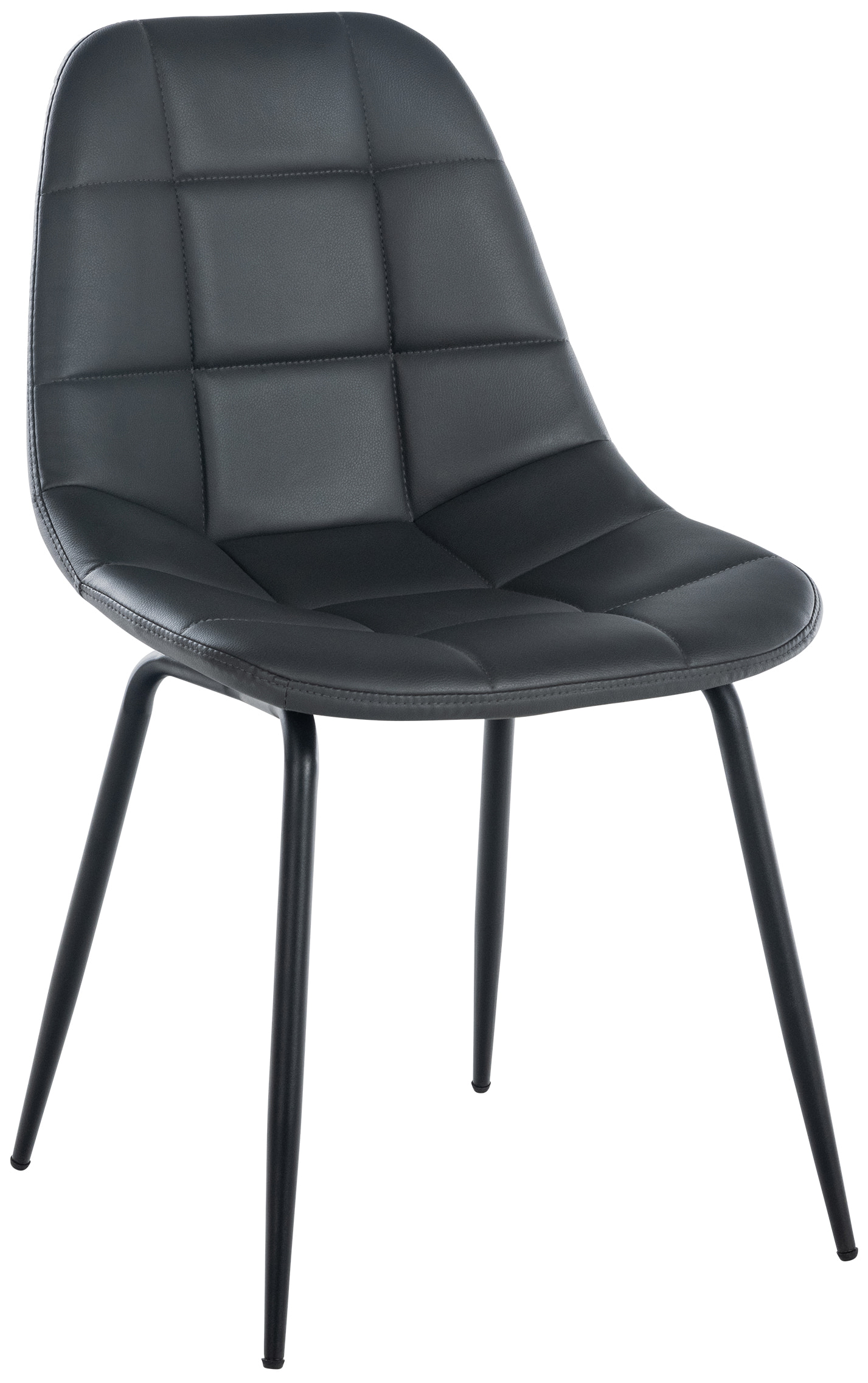 Chaise de salle à manger Tom avec Pieds en métal noir