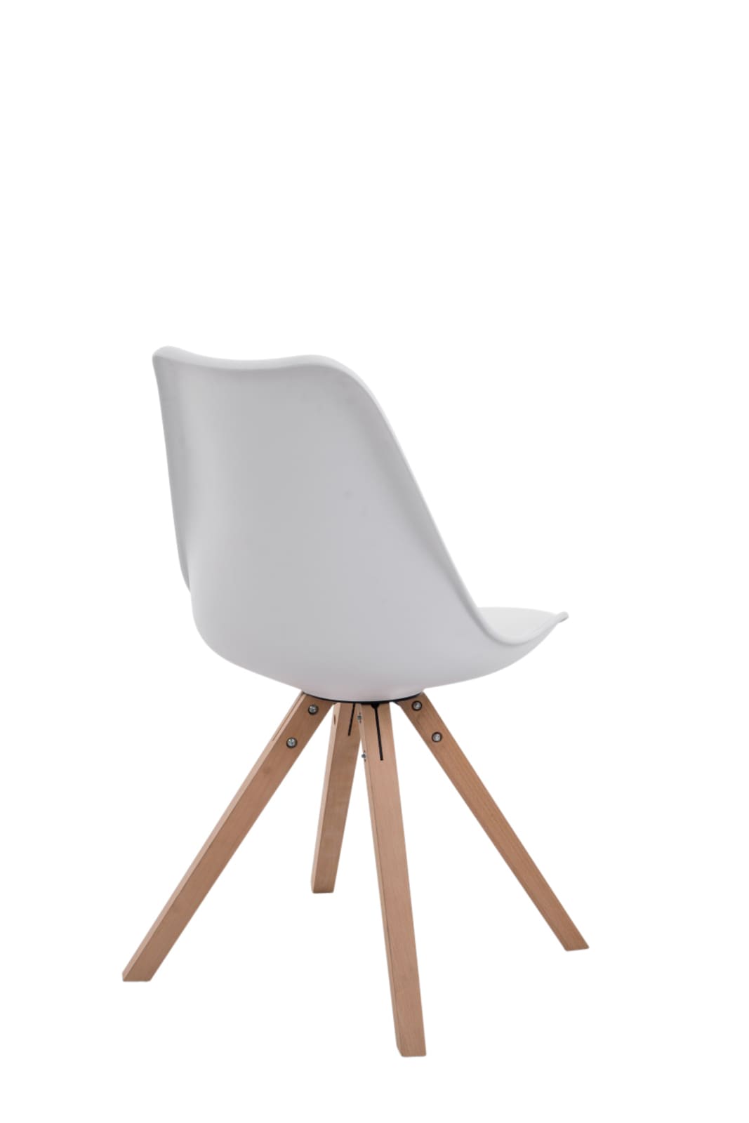 Lot de 4 Chaises de salle à manger Toulouse similicuir Pieds carrés bois