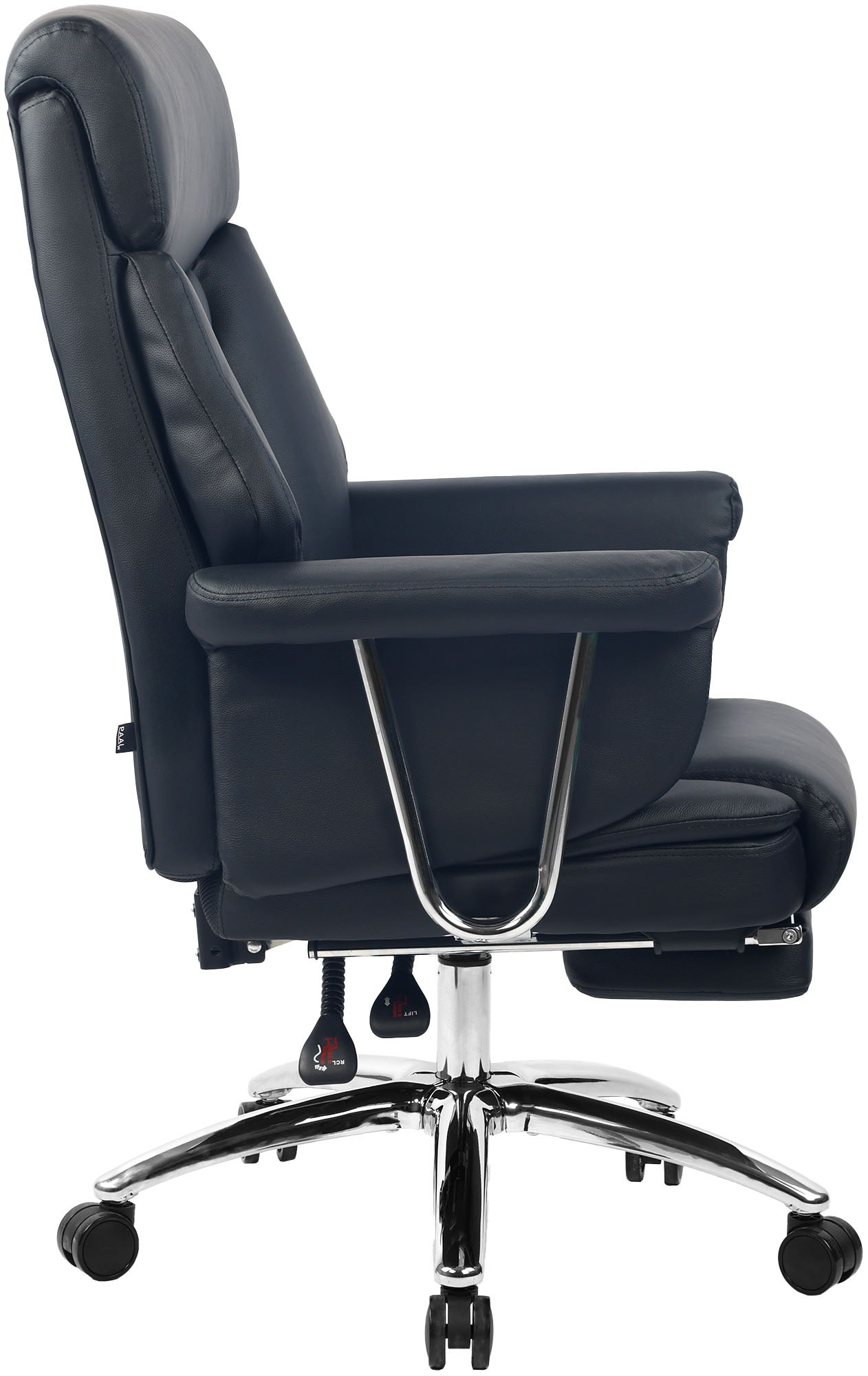 Chaise de bureau Dahra en cuir véritable