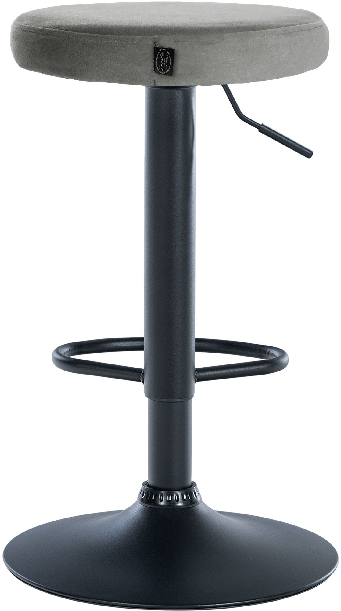 Lot de 2 tabourets de bar Ponte velours