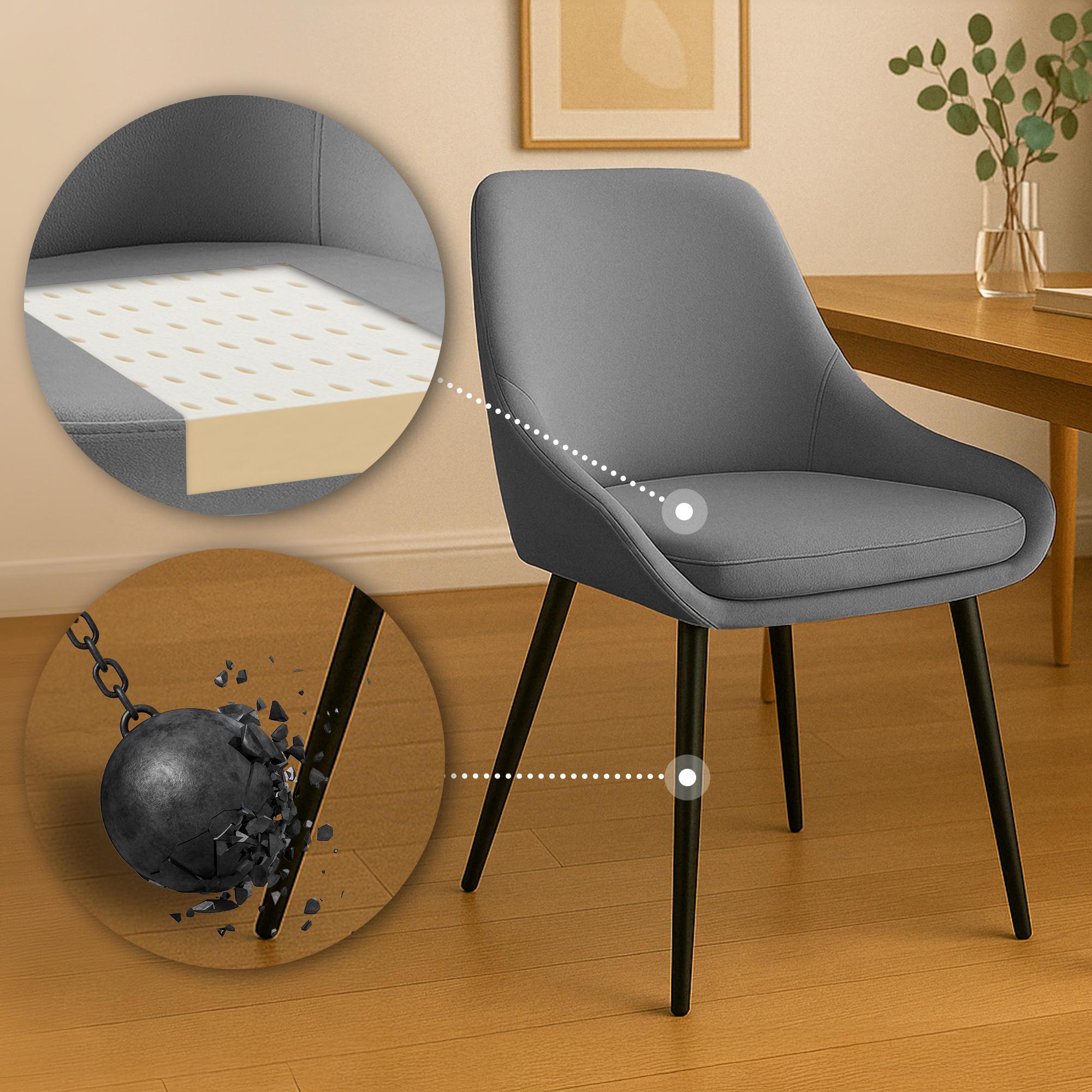 Lot de 2 chaises de salle à manger Elmira
