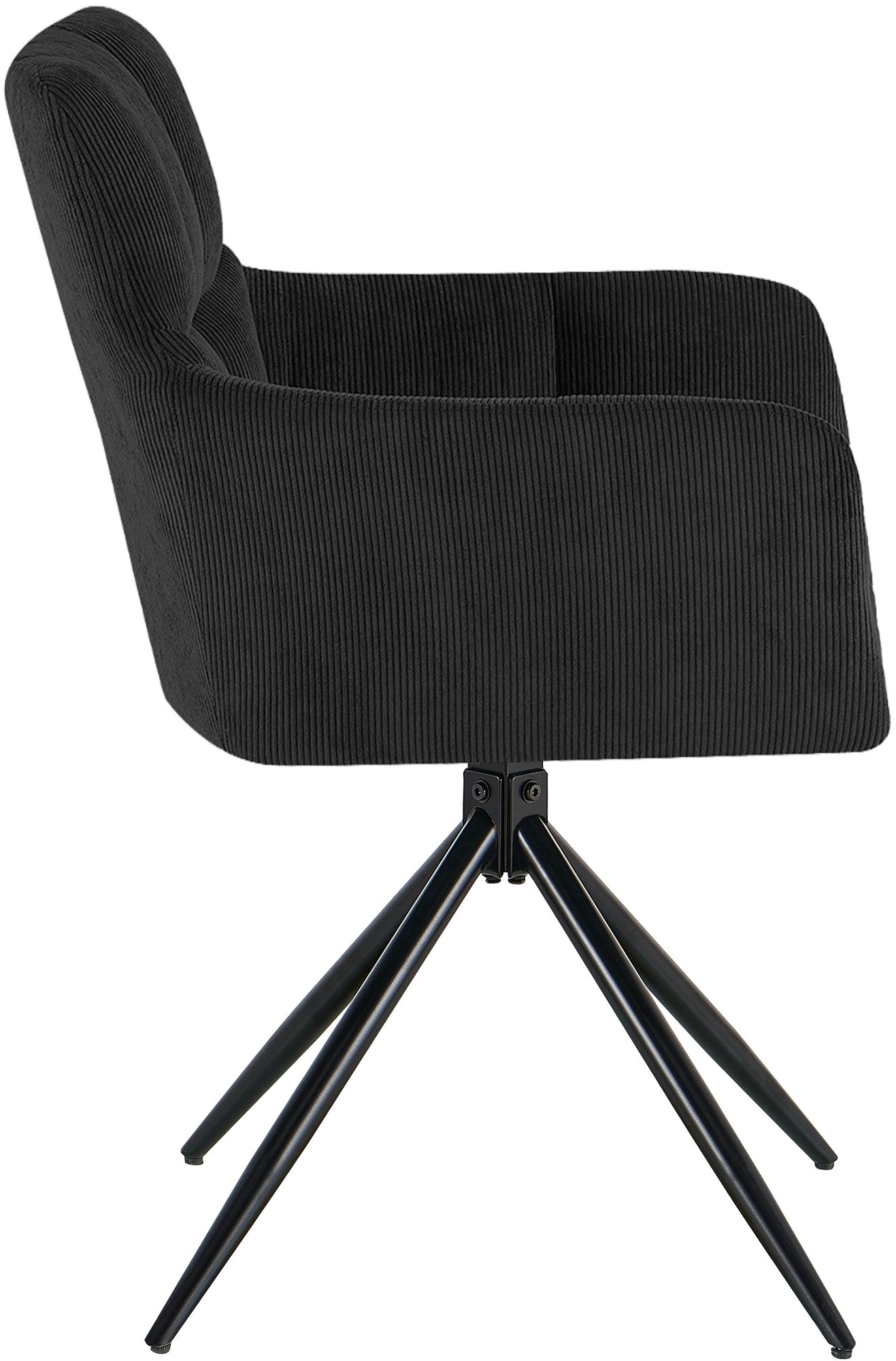 Chaise de salle à manger Jonah en velours côtelé