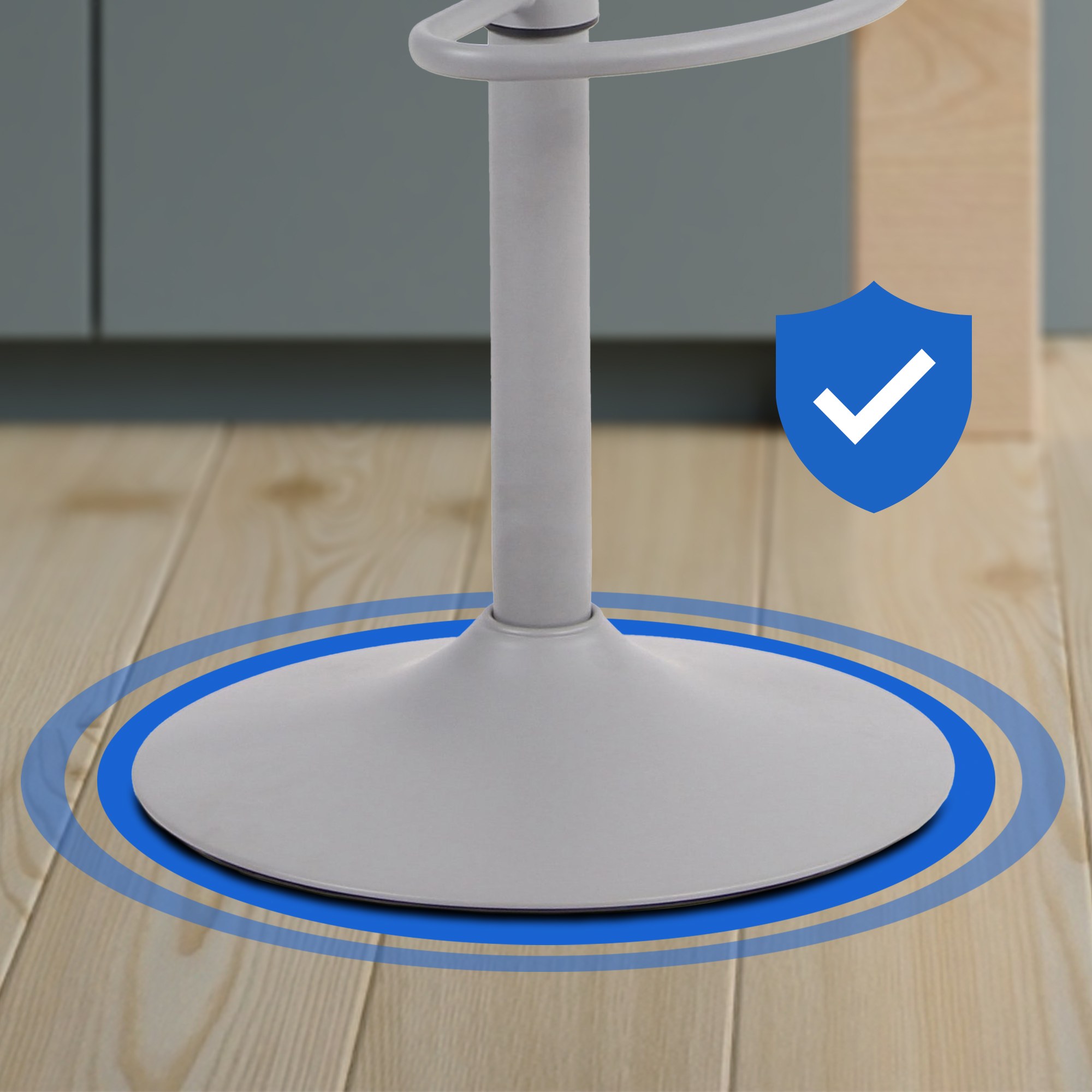 Tabouret de bar Aveiro pivotant avec réglage de la hauteur