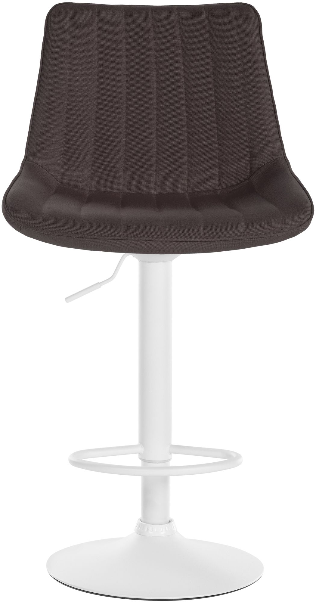 Tabouret de bar Toni en Tissu Pied trompette en Métal