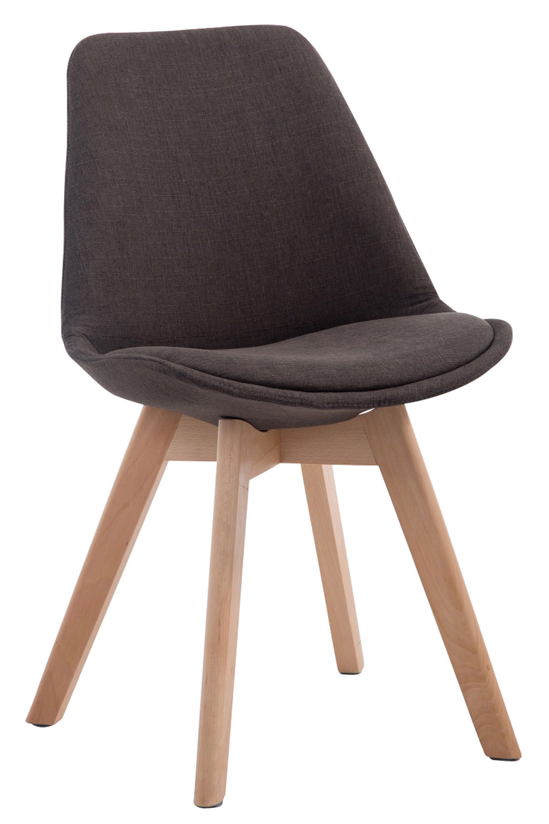 Lot de 4 chaises de salle à manger Borneo V2 en Tissu