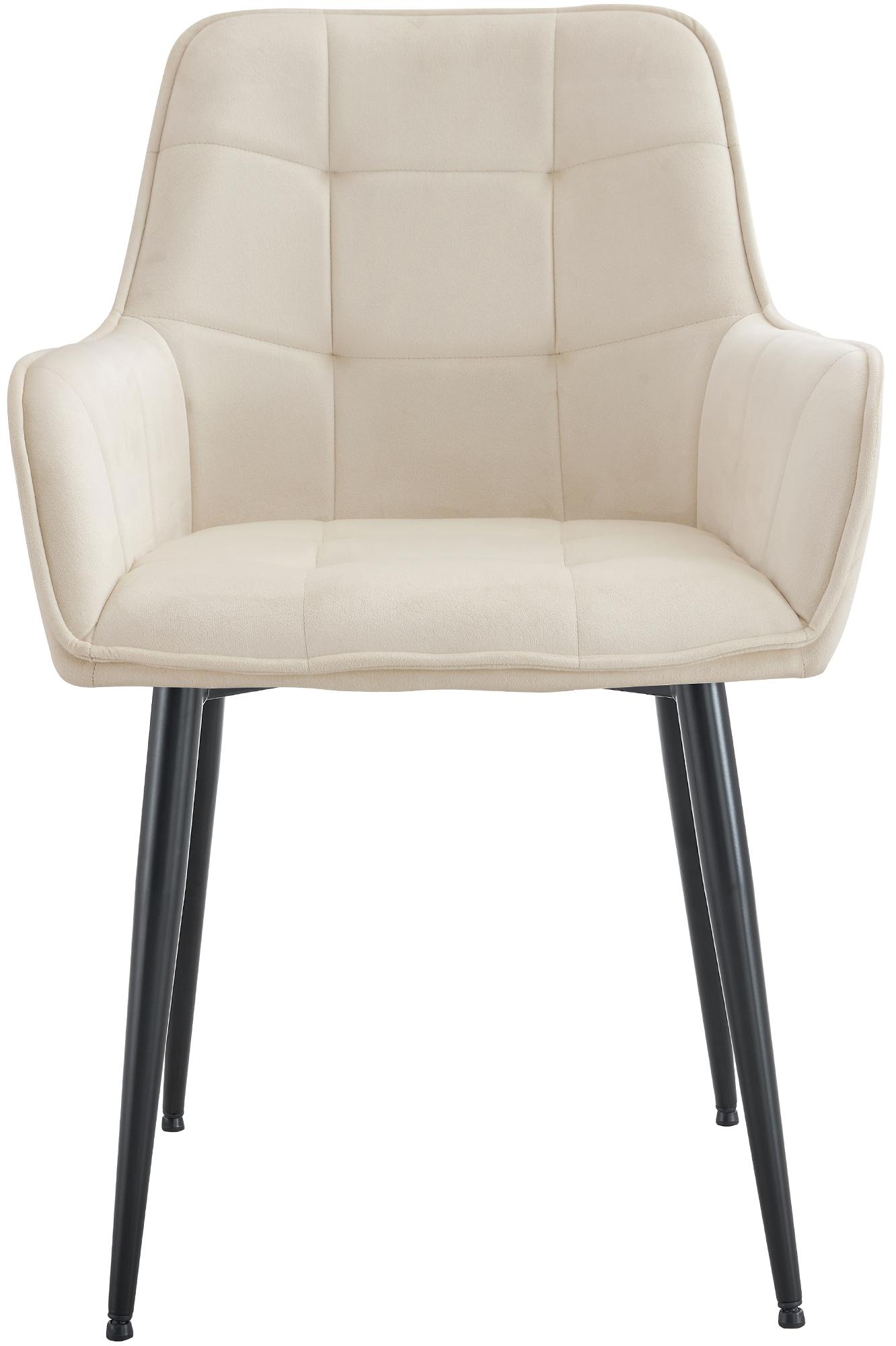 Lot de 2 chaises de salle à manger Ferndale velours