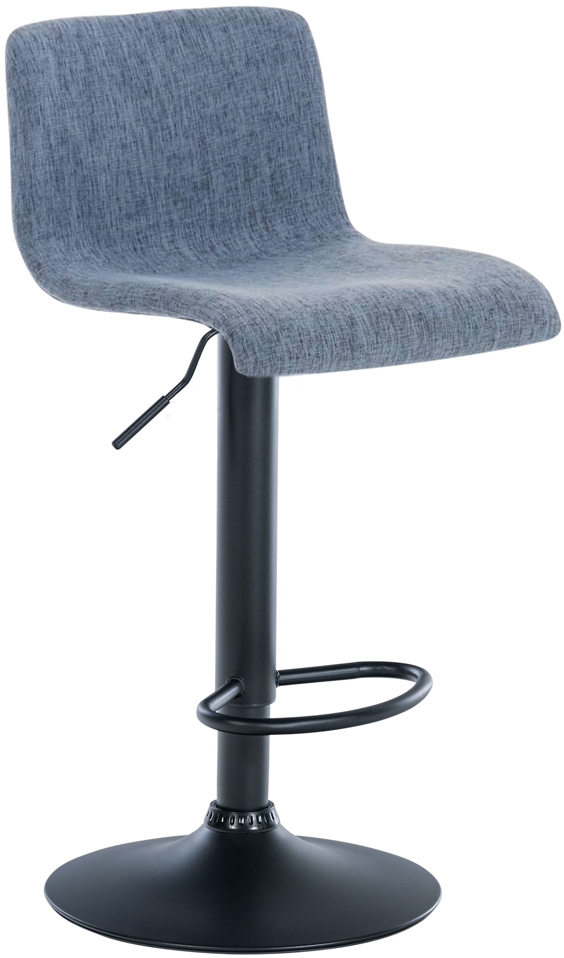 Tabouret de bar Hover Assise en Tissu Piètement Métal chromé