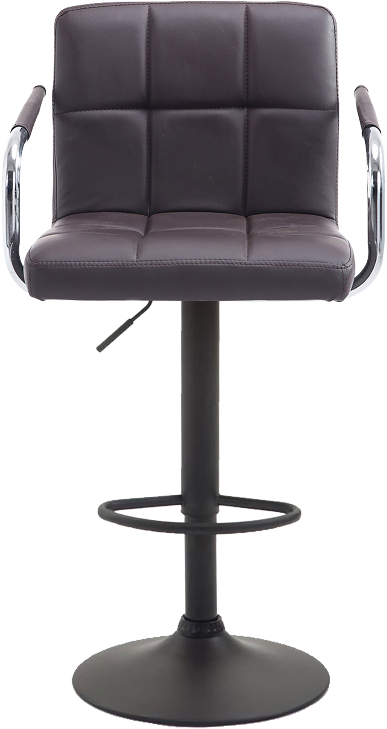Tabouret de bar Lucy V2  en similicuir avec Piètement en Métal