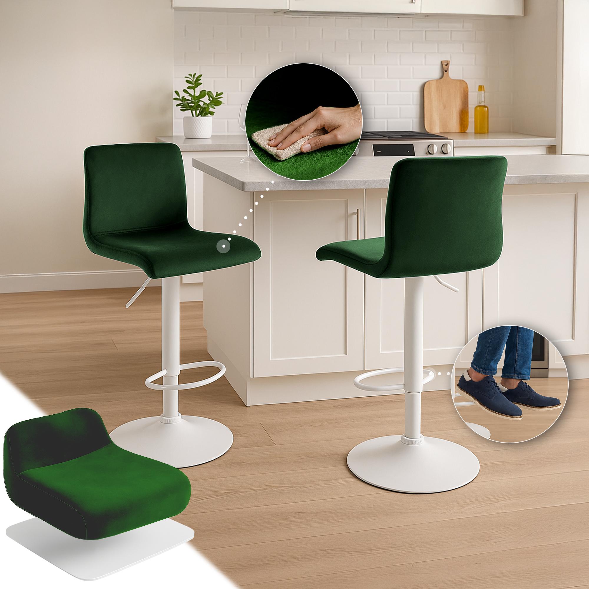 Tabouret de Bar Hover Velours