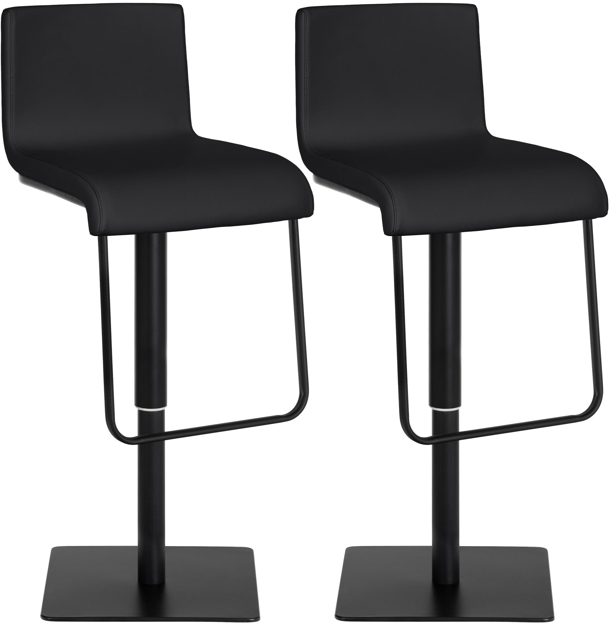 Lot de 2 tabourets de bar Limon en similicuir