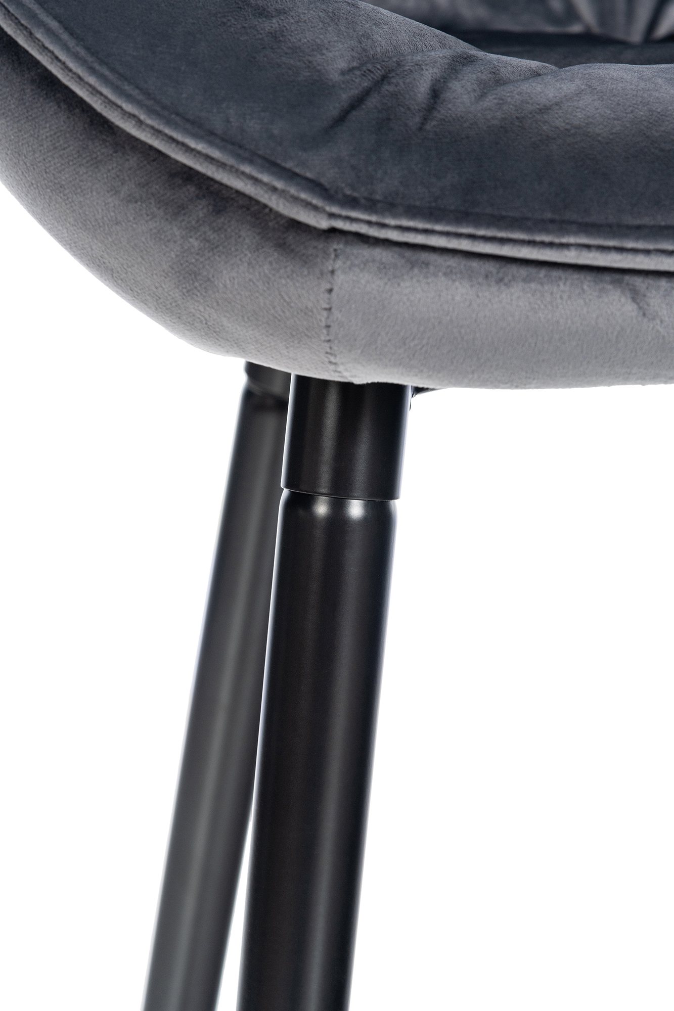 Tabouret de bar Gibson velours hauteur d'assise 76 cm