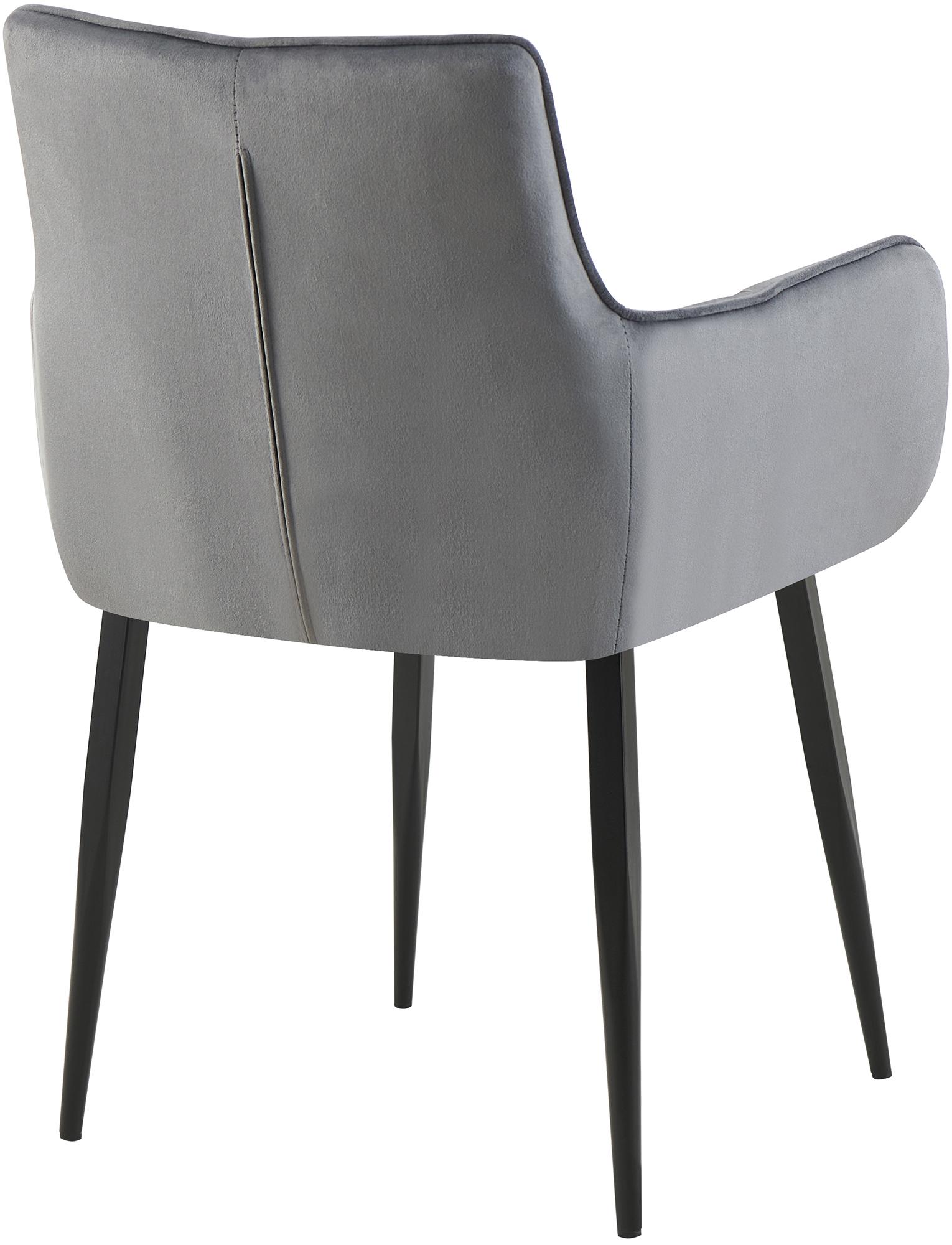 Chaise de salle à manger Tirana velours