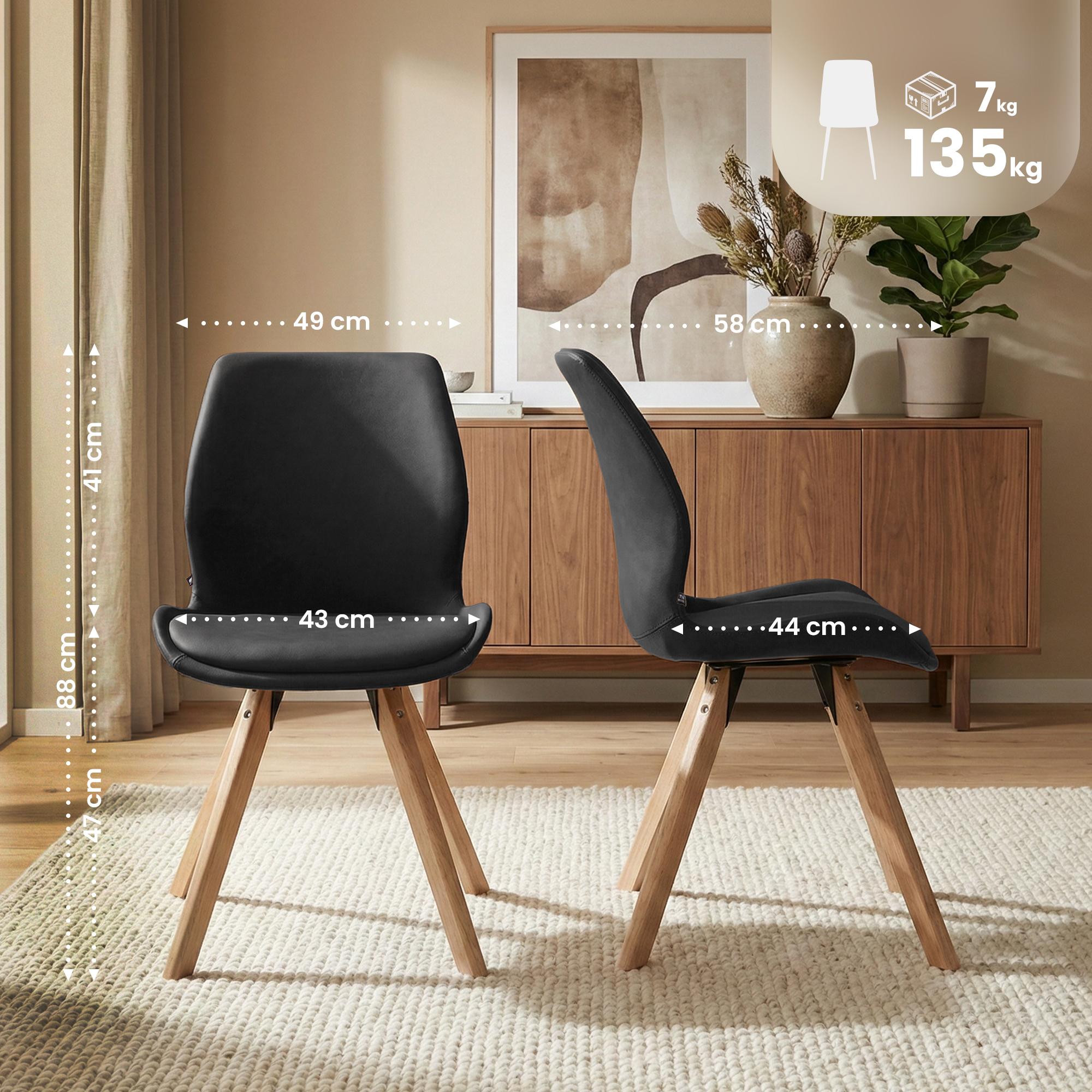 Lot de 4 chaises Luna