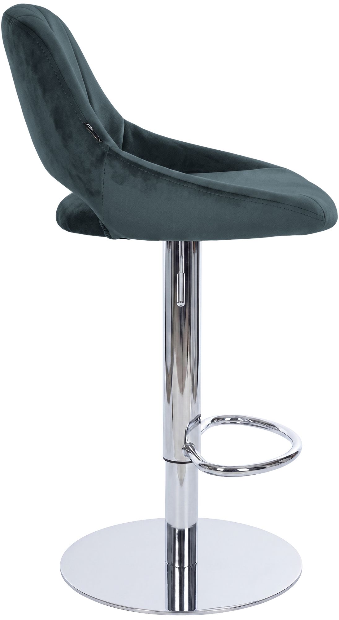 Lot de 2 tabourets de bar Milet chromés avec socles extra lourds