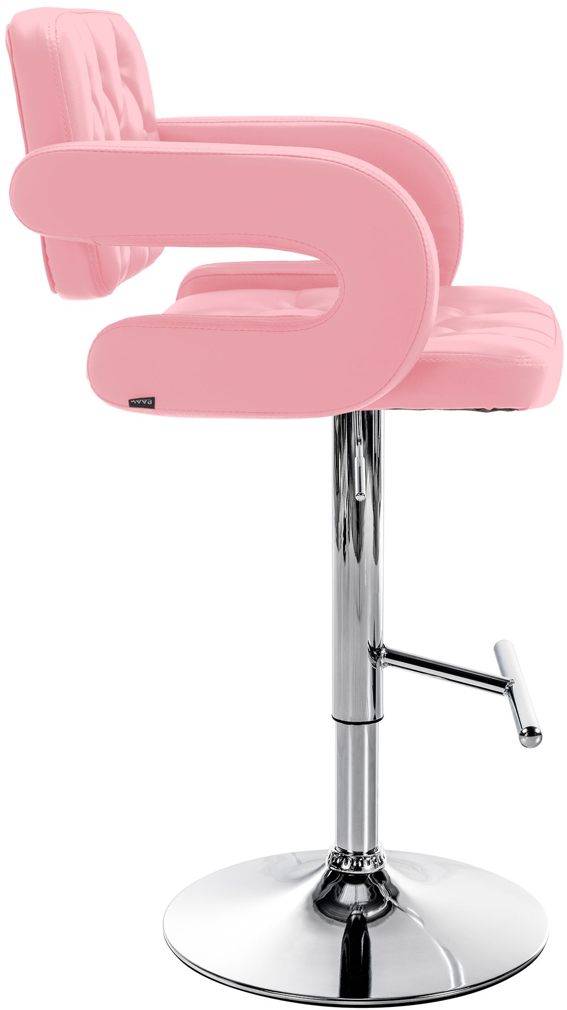Tabouret de bar Dublin similicuir avec pied en métal