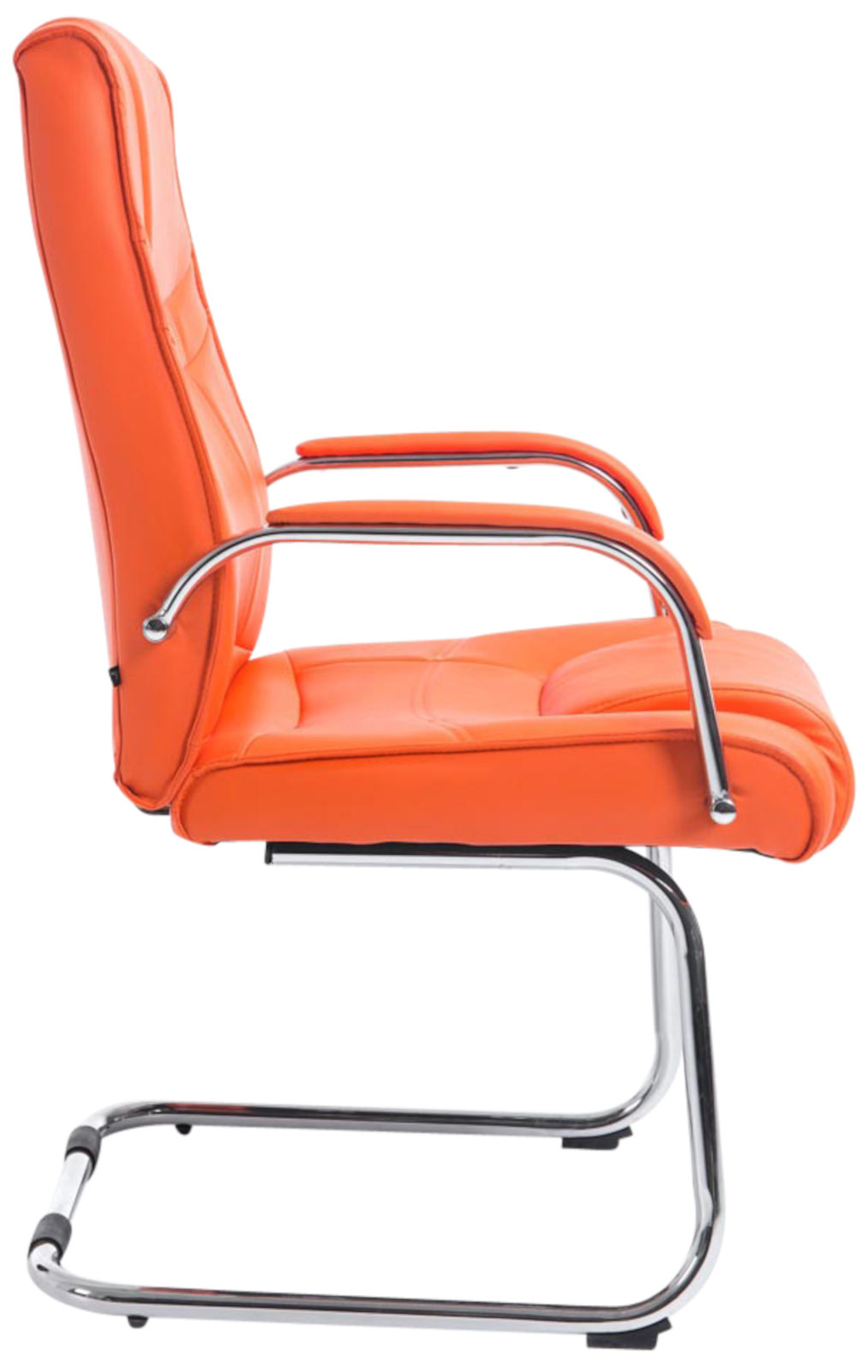 Lot de 2 Chaises Cantilever Attila en Similicuir avec accoudoirs