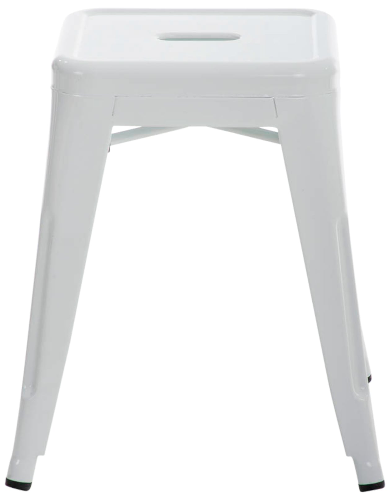 Lot de 4 tabourets bas au style industriel Armin en métal