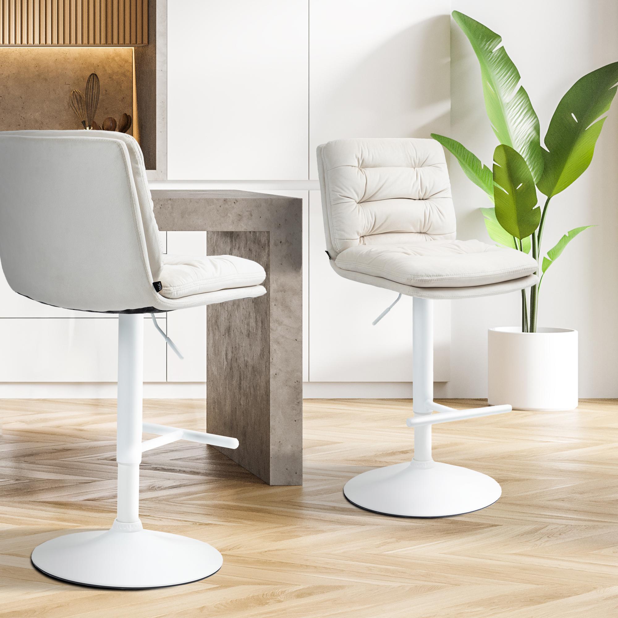 Tabouret de bar Damar velours