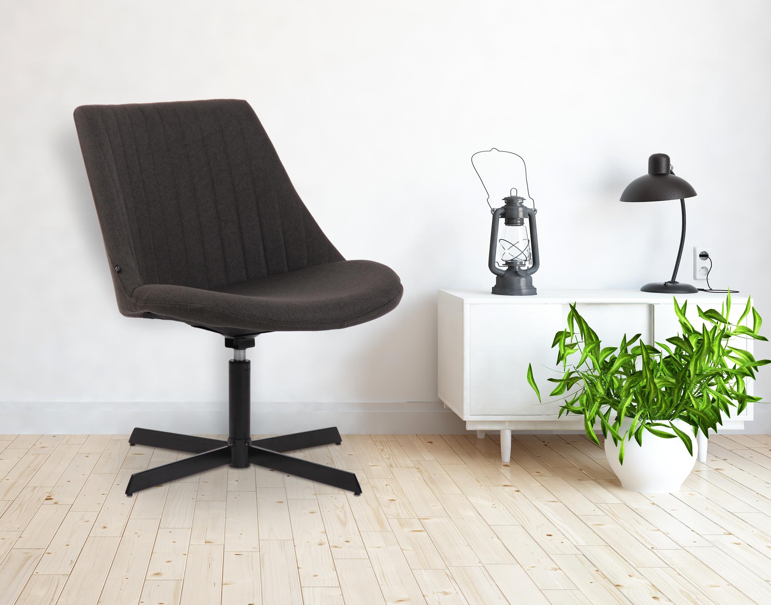 Chaise lounge Granby en Tissu avec Pied en métal