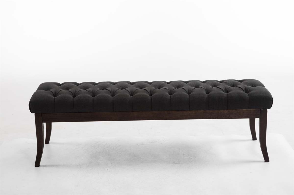 Banc Ramses tissu antique sombre