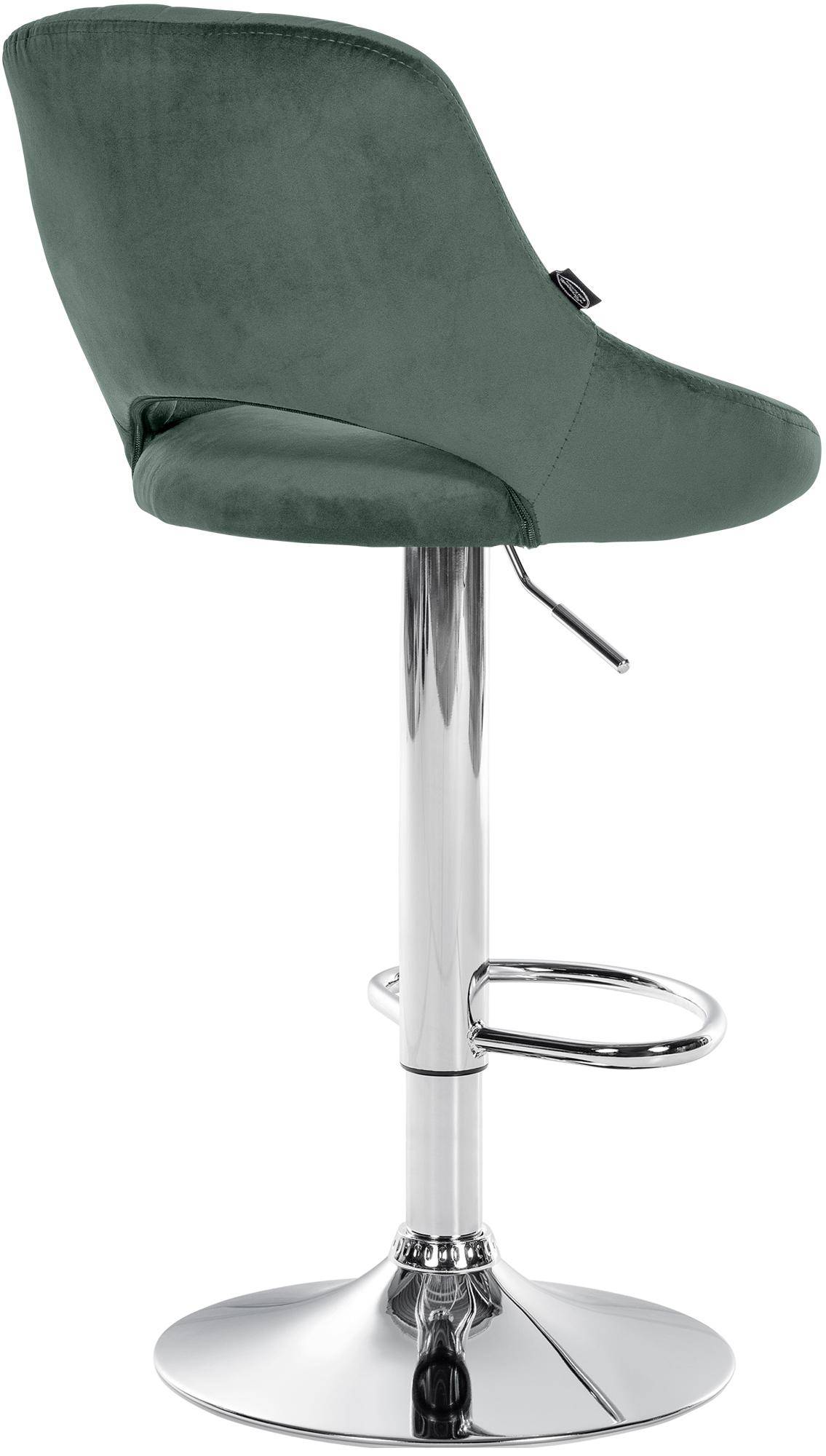 Tabouret de bar Milet en velours